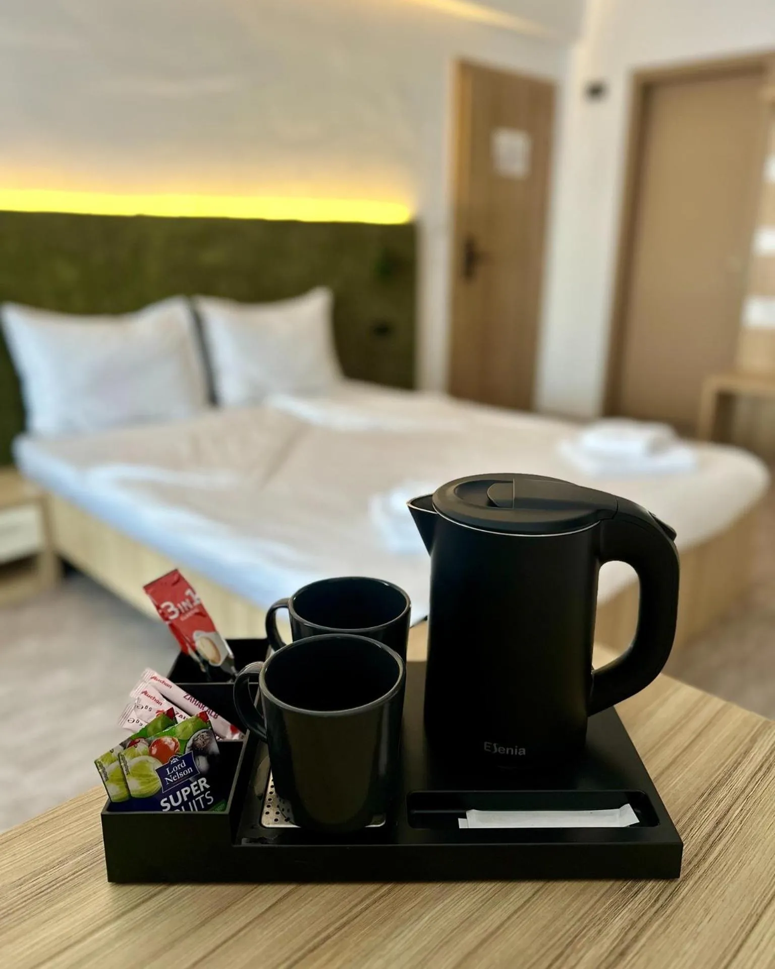 Coffee/tea facilities, Bed in Hotel Gala