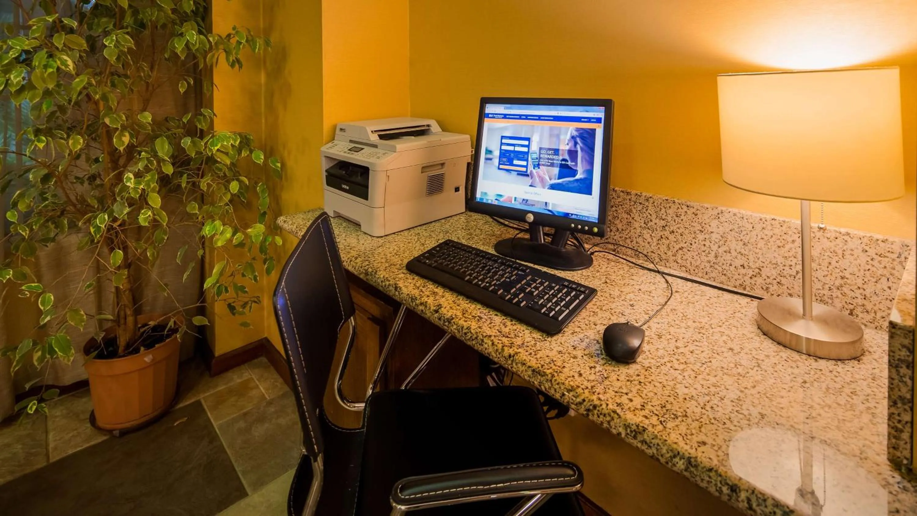 On site in Best Western Palm Court Inn