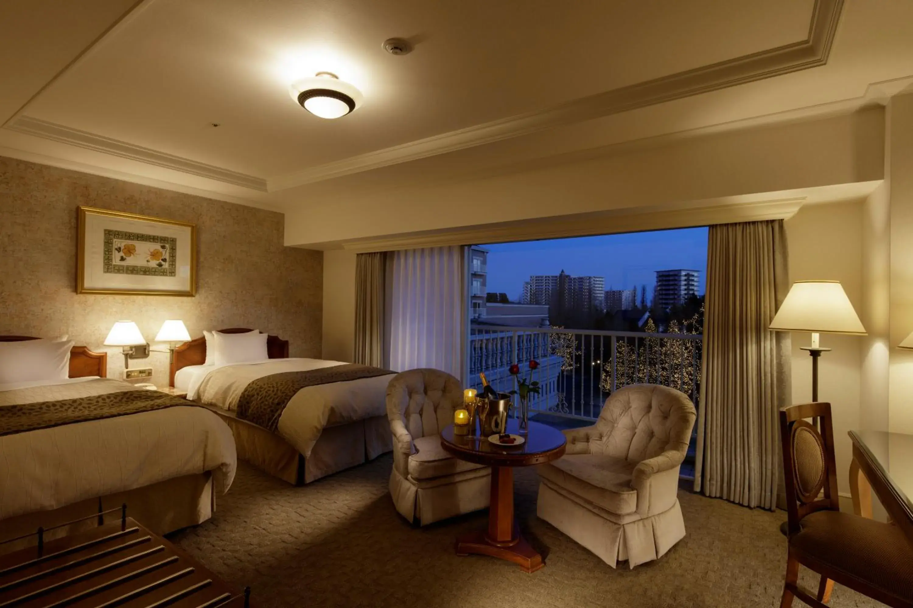 Luxury Twin Room with Garden View - single occupancy - Non-Smoking in Sendai Royal Park Hotel Luxury Twin Room with Garden View - single occupancy - Non-Smoking in Sendai Royal Park Hotel