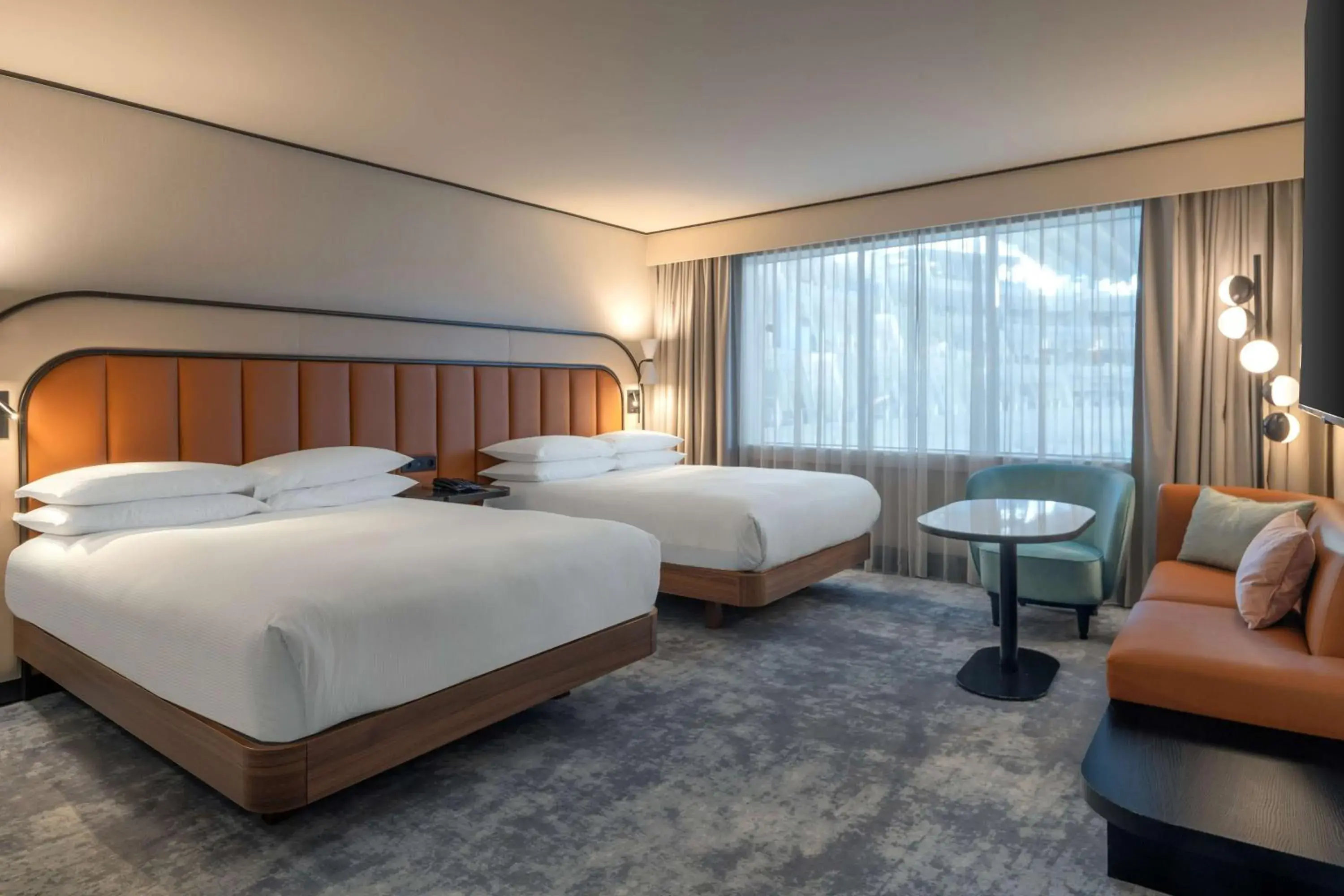 Double Room with Two Double Beds in Hilton Paris La Défense Double Room with Two Double Beds in Hilton Paris La Défense