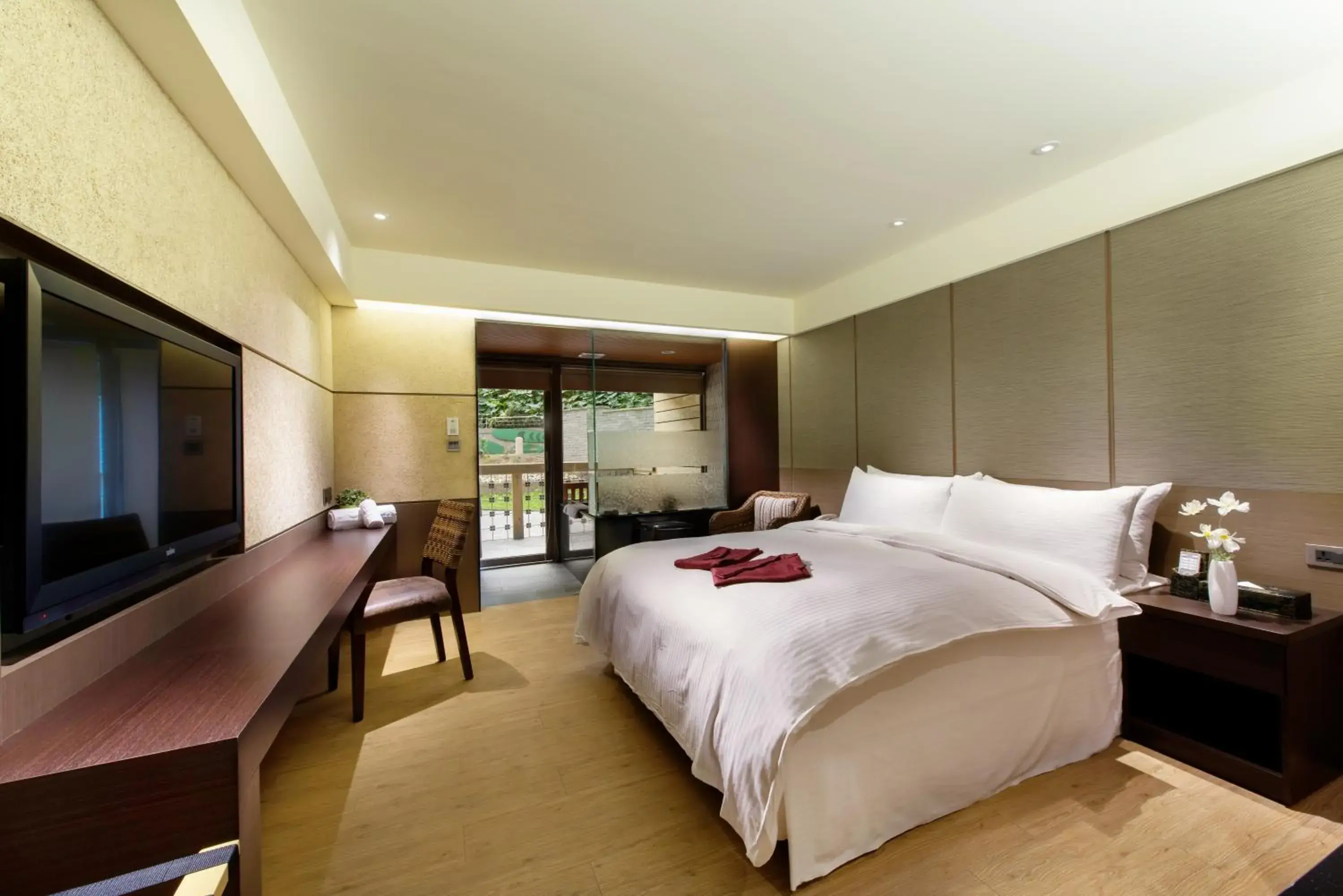 Photo of the whole room, Bed in Beitou Hot Spring Resort Photo of the whole room, Bed in Beitou Hot Spring Resort