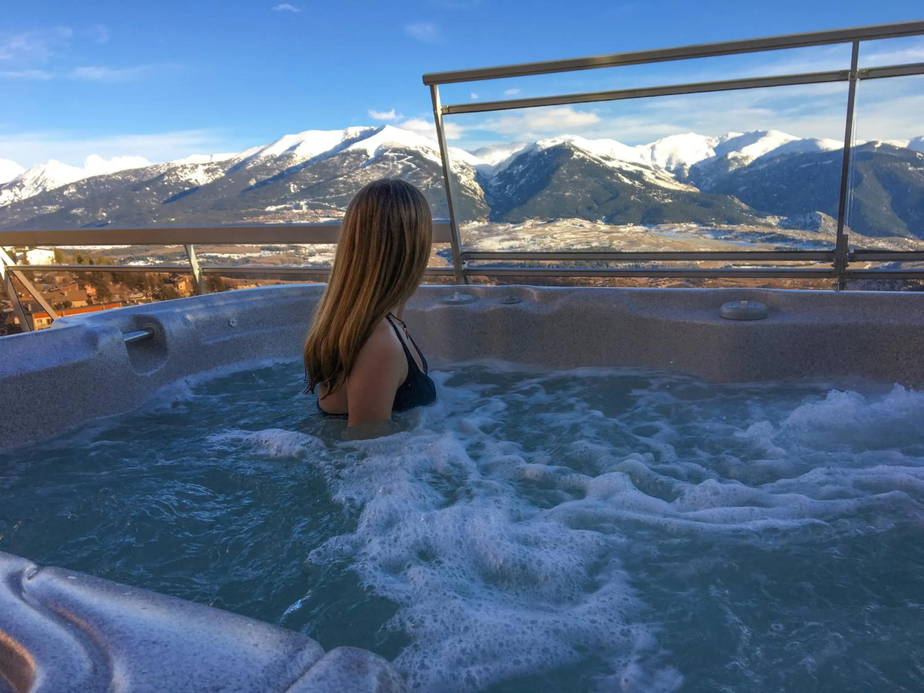 Hot Tub in Hôtel Le Grand Tétras