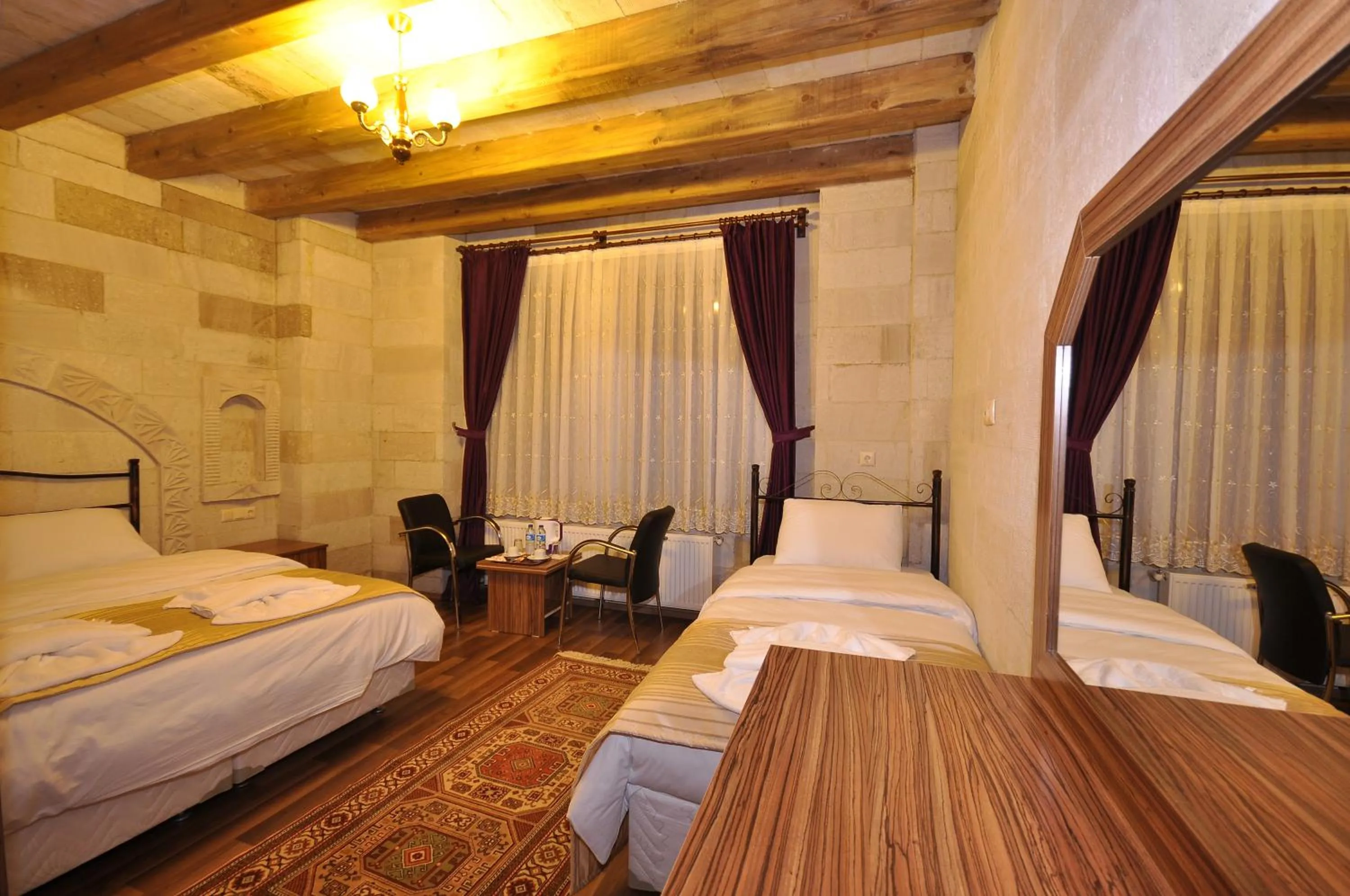 Bed in Cappadocia Stone Palace