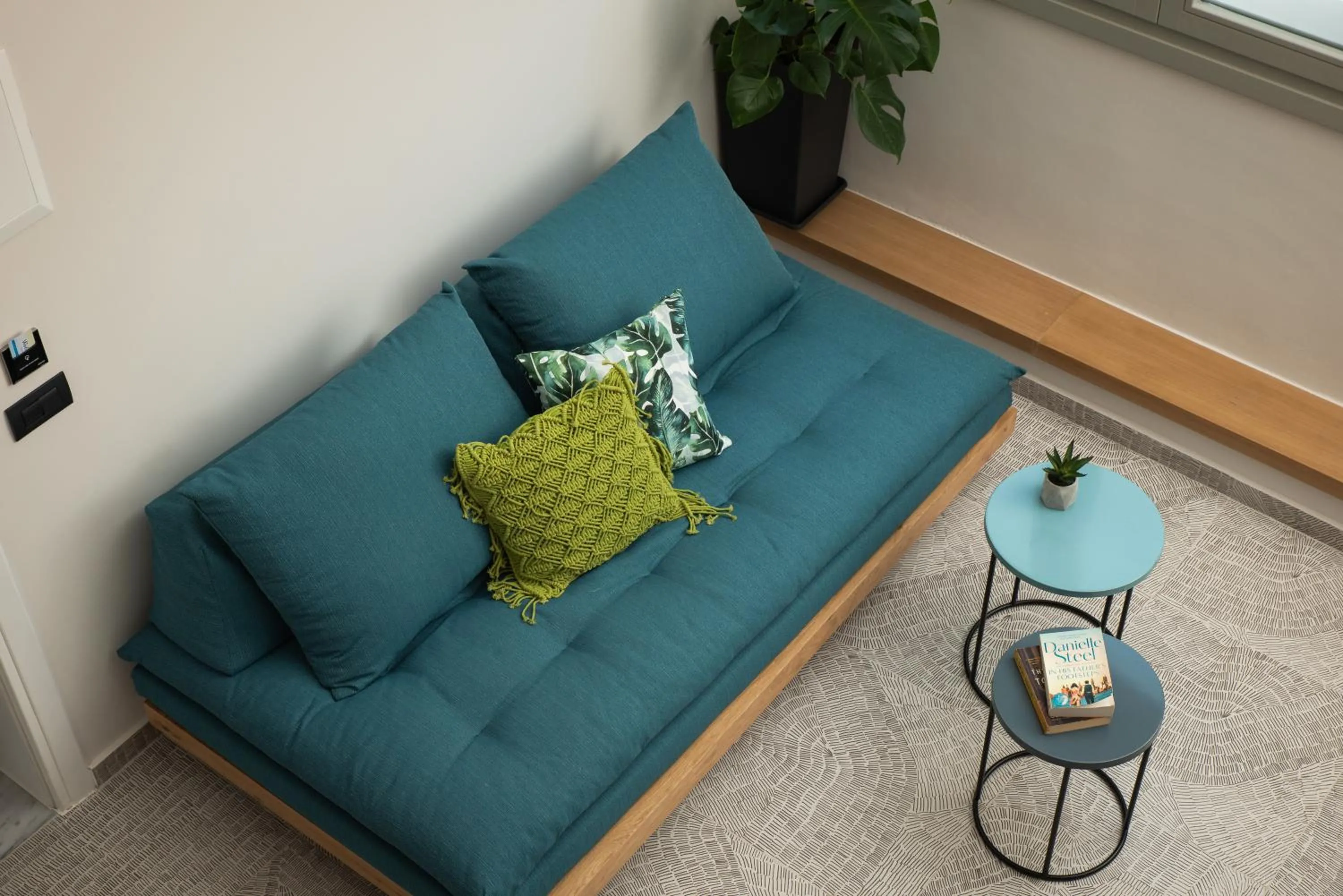 Living room in Lignum Suites Chania