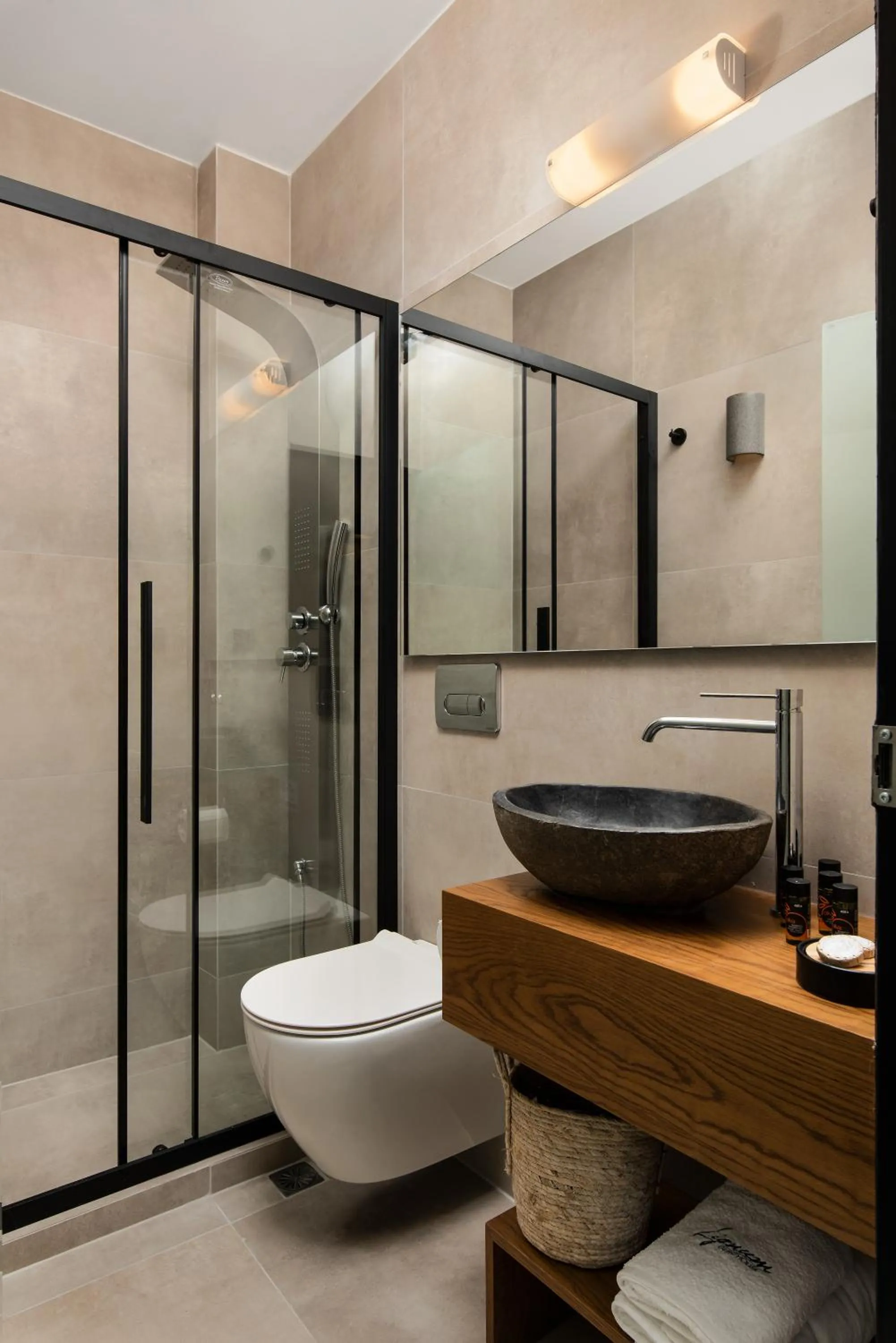 Bathroom in Lignum Suites Chania
