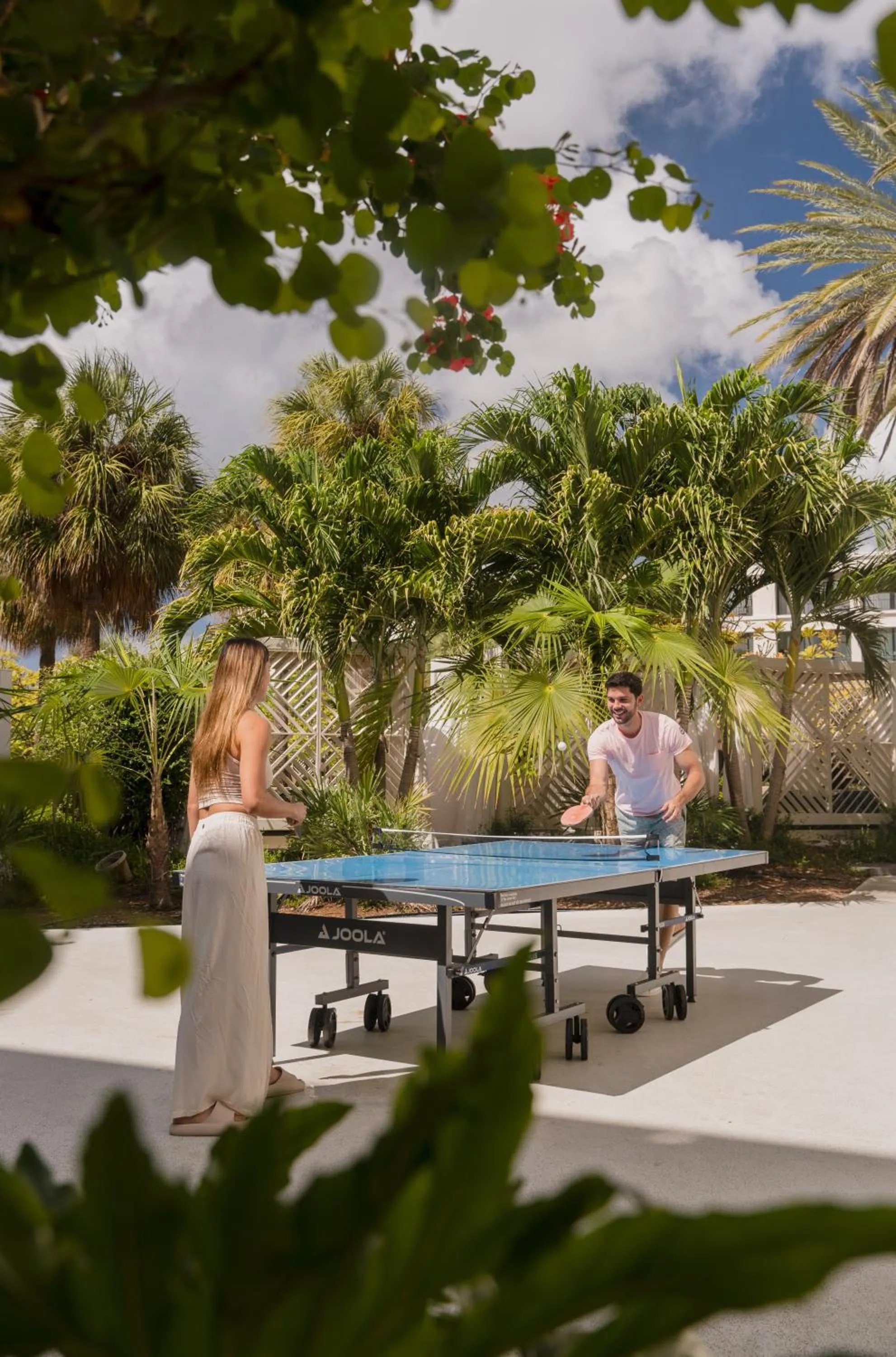 Table tennis in Curaçao Marriott Beach Resort