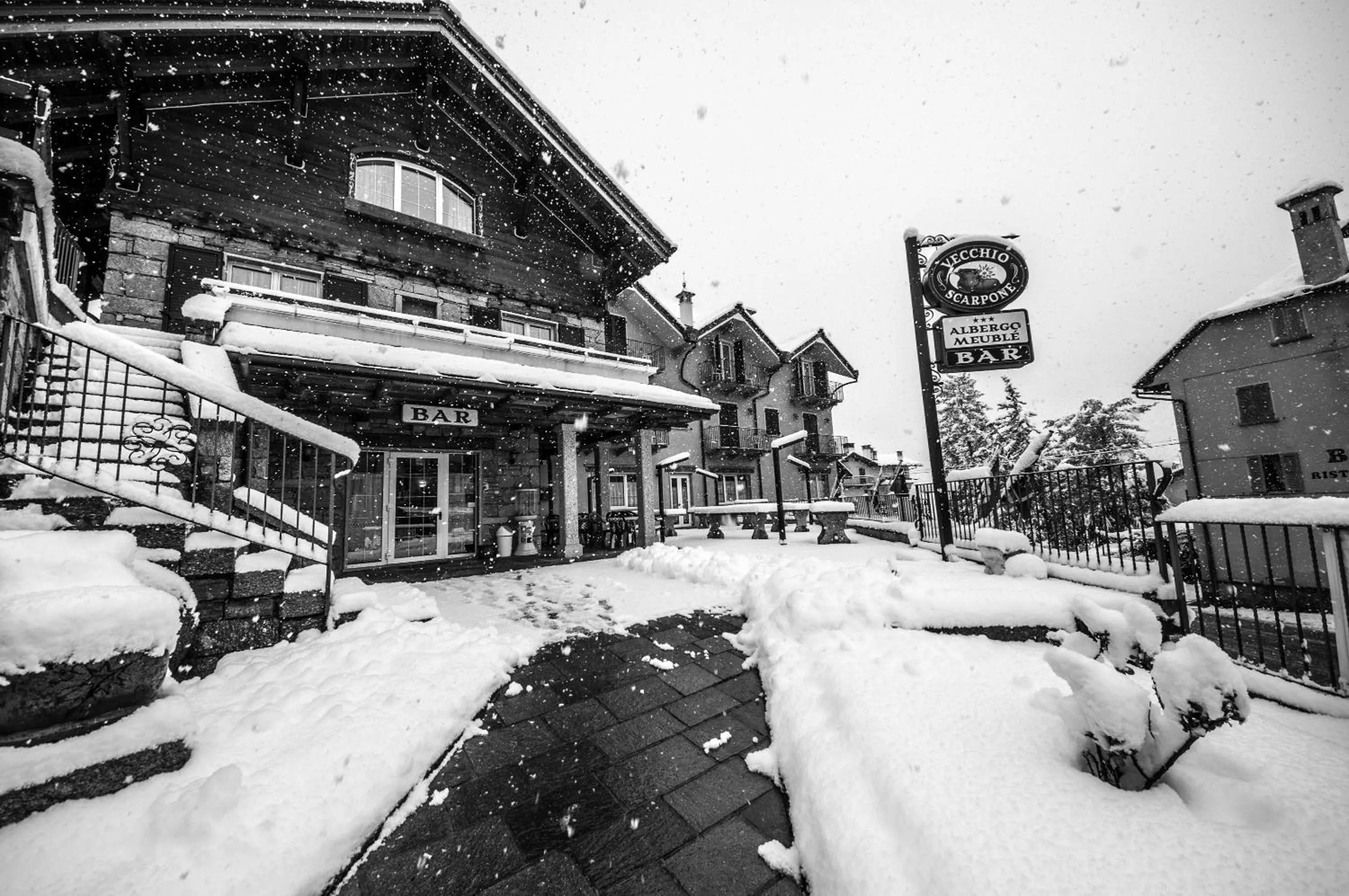 Facade/entrance in Albergo Meublè Vecchio Scarpone