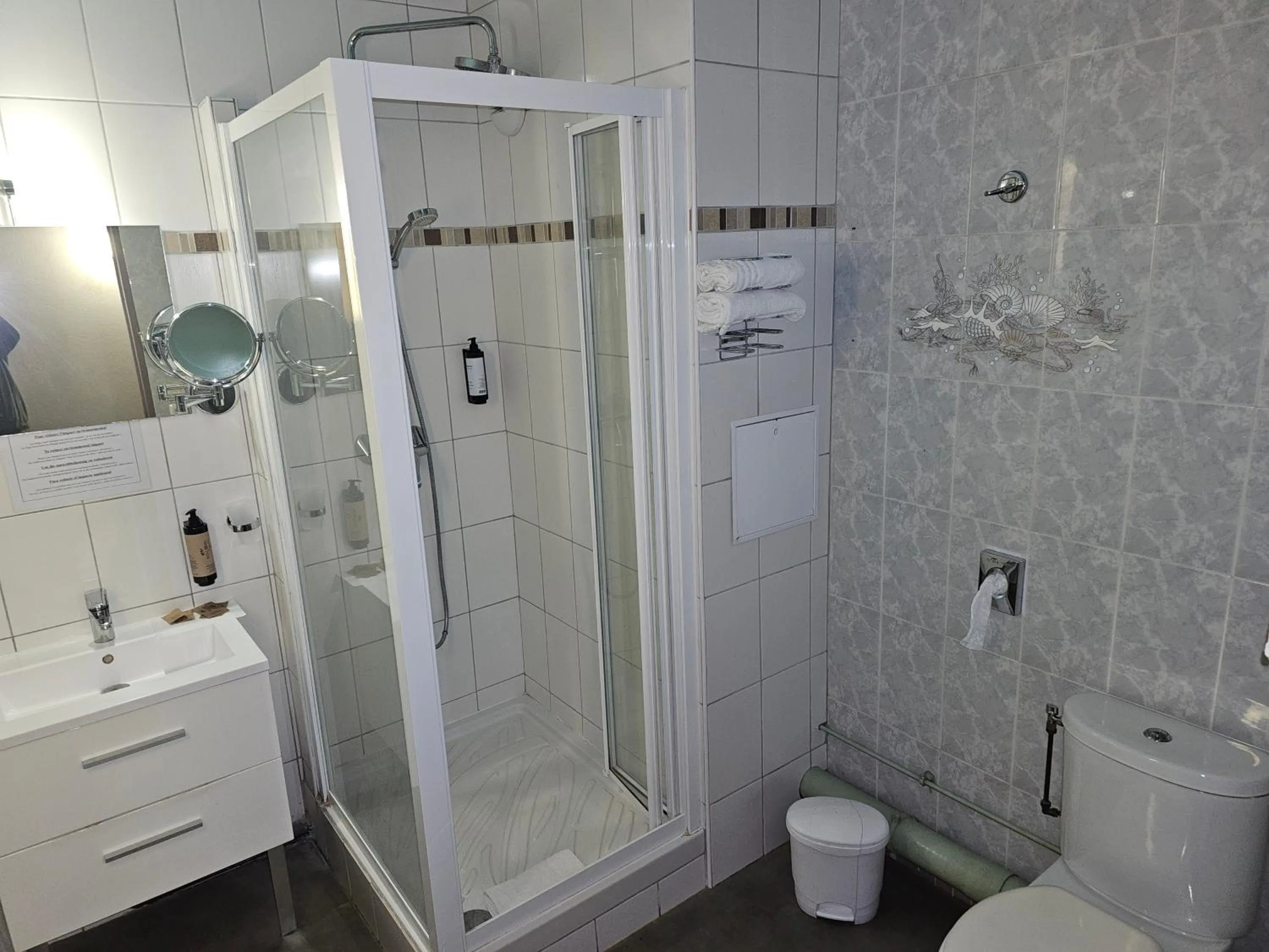 Shower in Hôtel 1er Consul Rouen