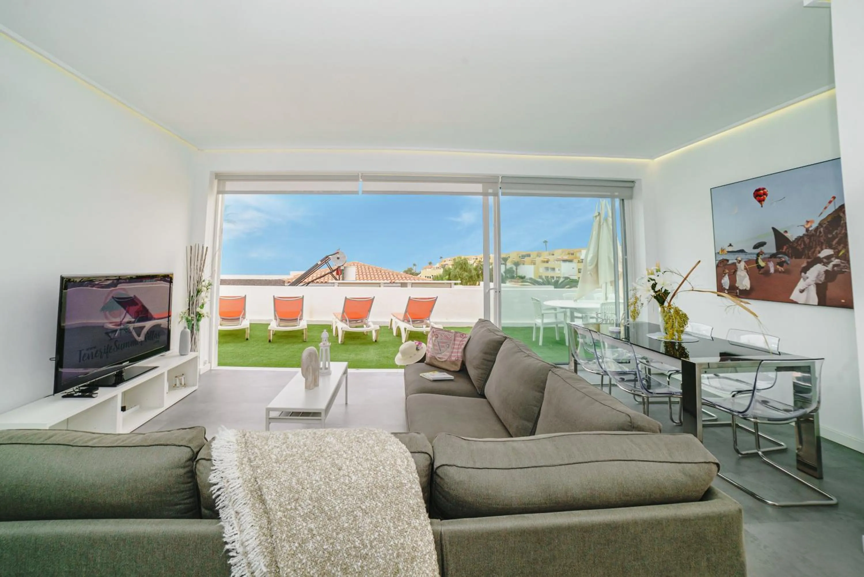 Living room in Villa Carlota Costa Adeje