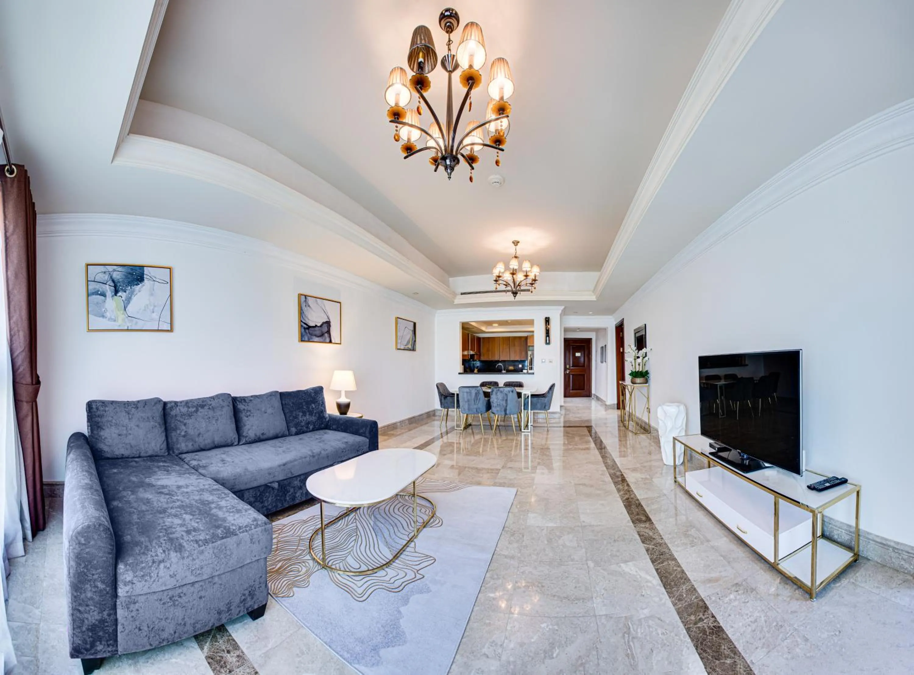 Living room in South & North Residence Palm Jumeirah