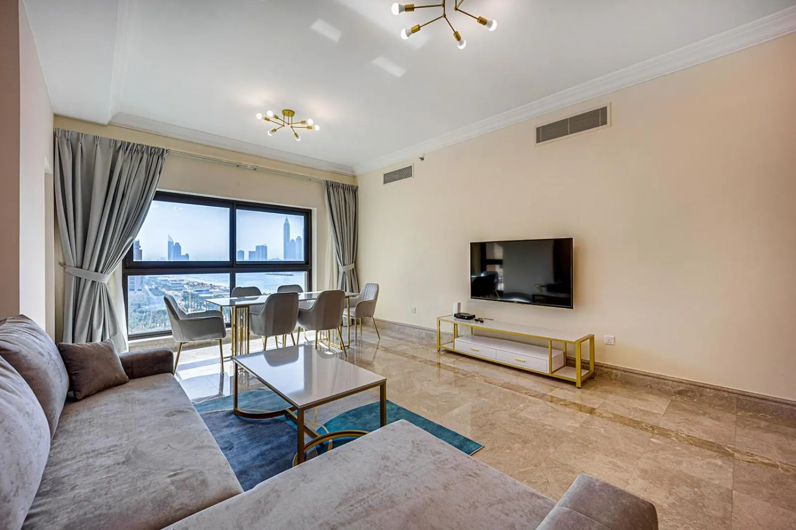 Living room in South & North Residence Palm Jumeirah