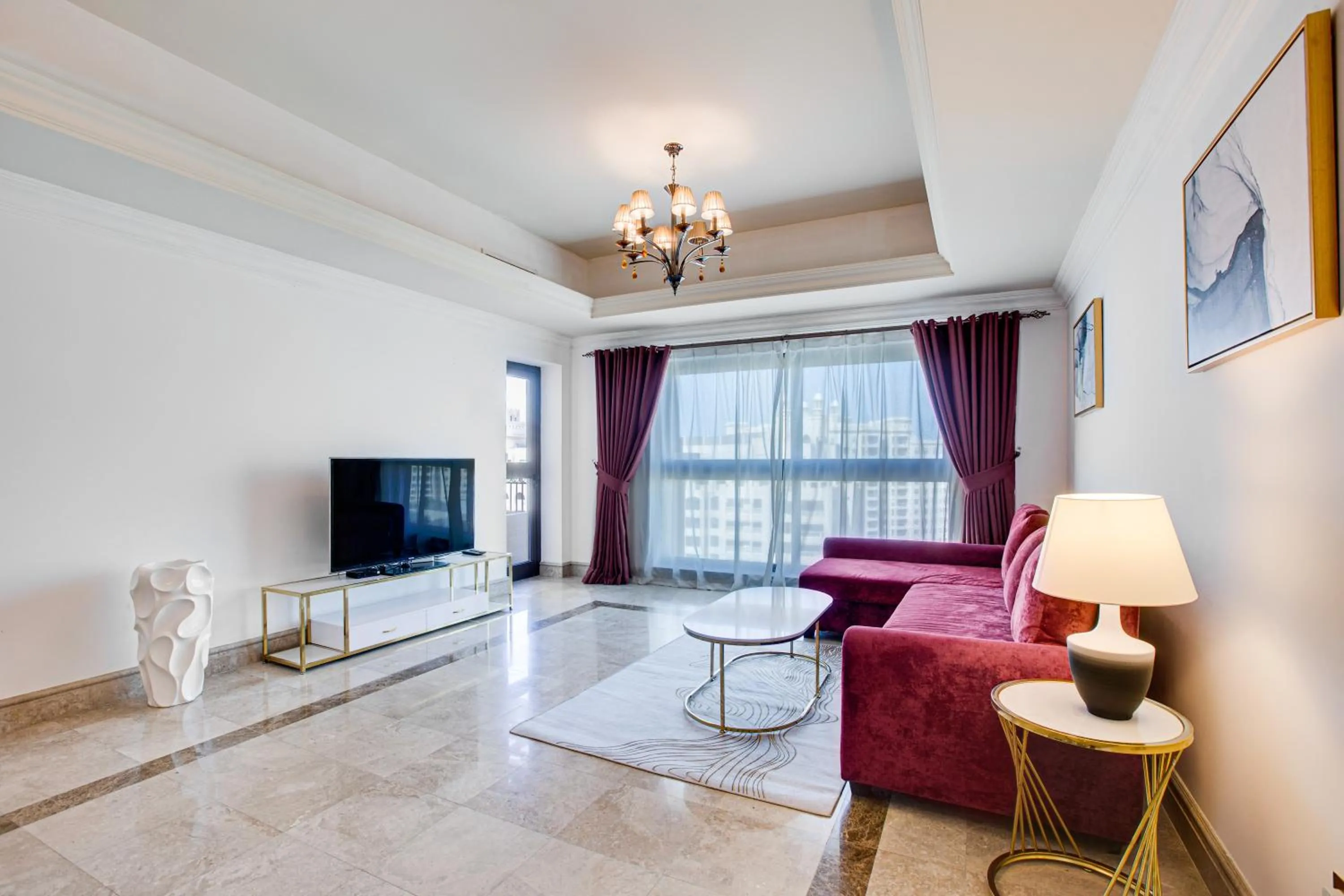 Living room in South & North Residence Palm Jumeirah