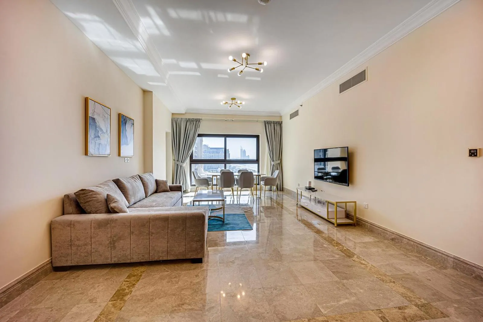 Living room in South & North Residence Palm Jumeirah