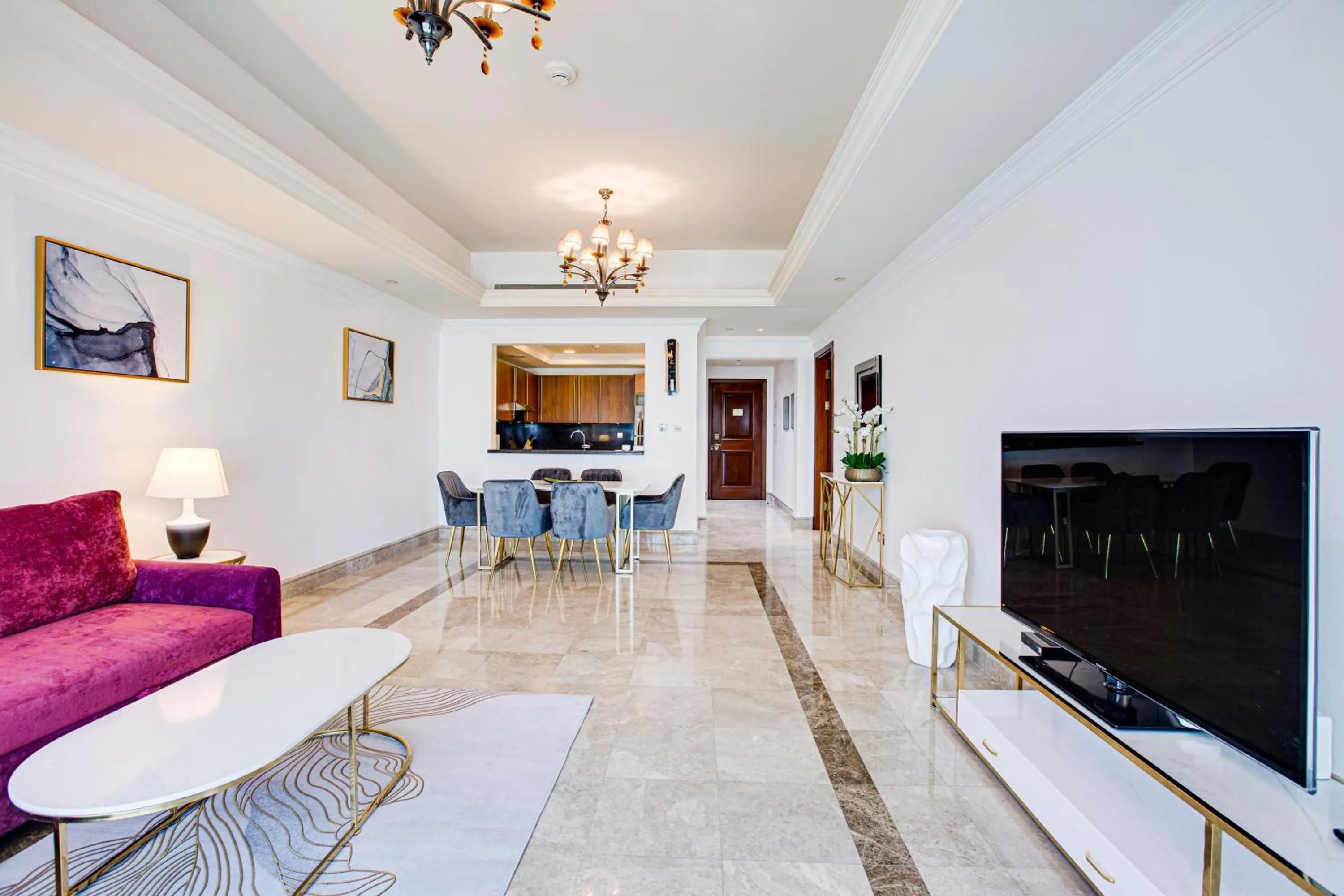 Living room in South & North Residence Palm Jumeirah
