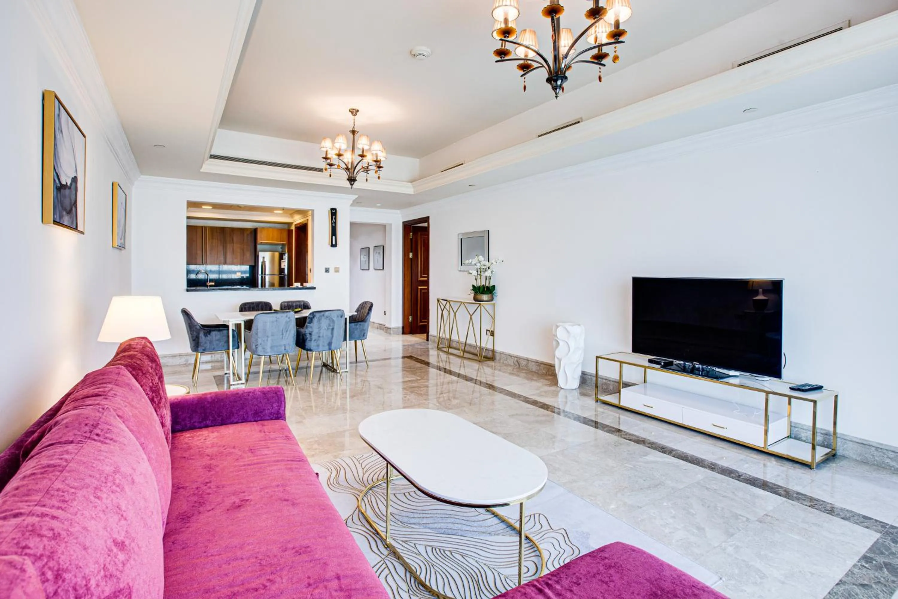 Living room in South & North Residence Palm Jumeirah