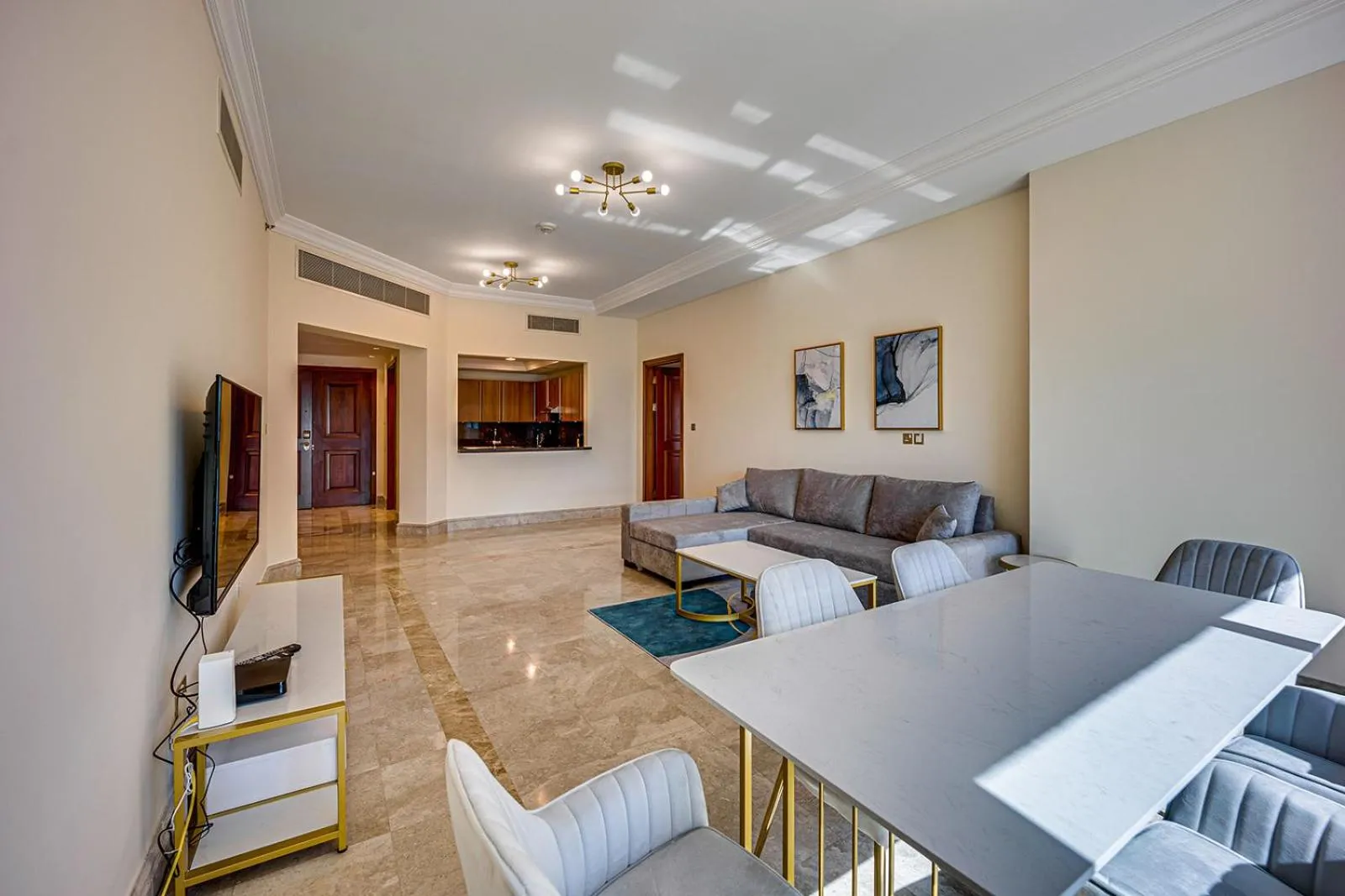 Living room in South & North Residence Palm Jumeirah