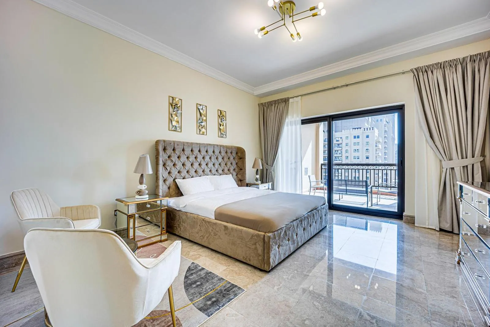 Bedroom, Bed in South & North Residence Palm Jumeirah
