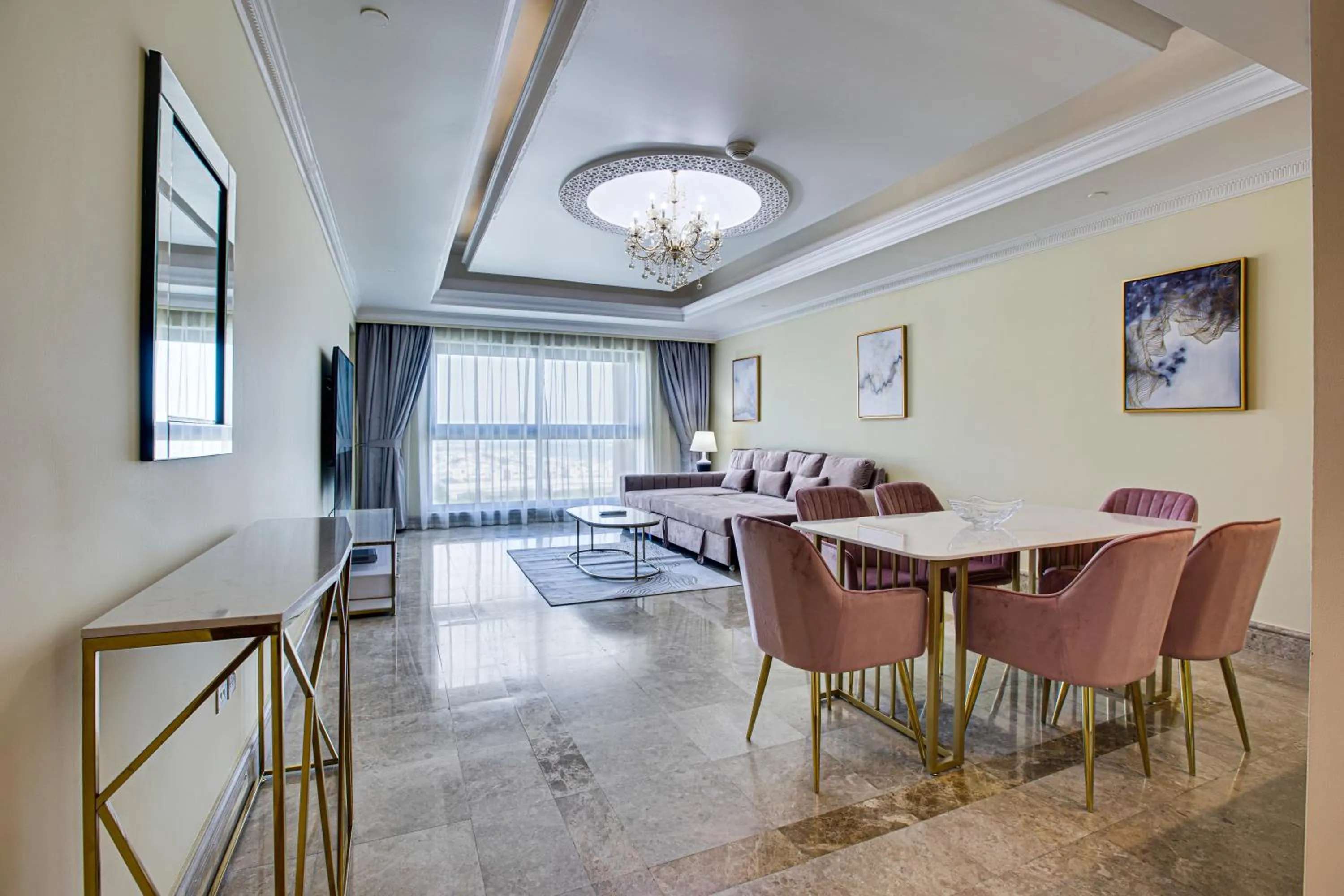 Living room in South & North Residence Palm Jumeirah