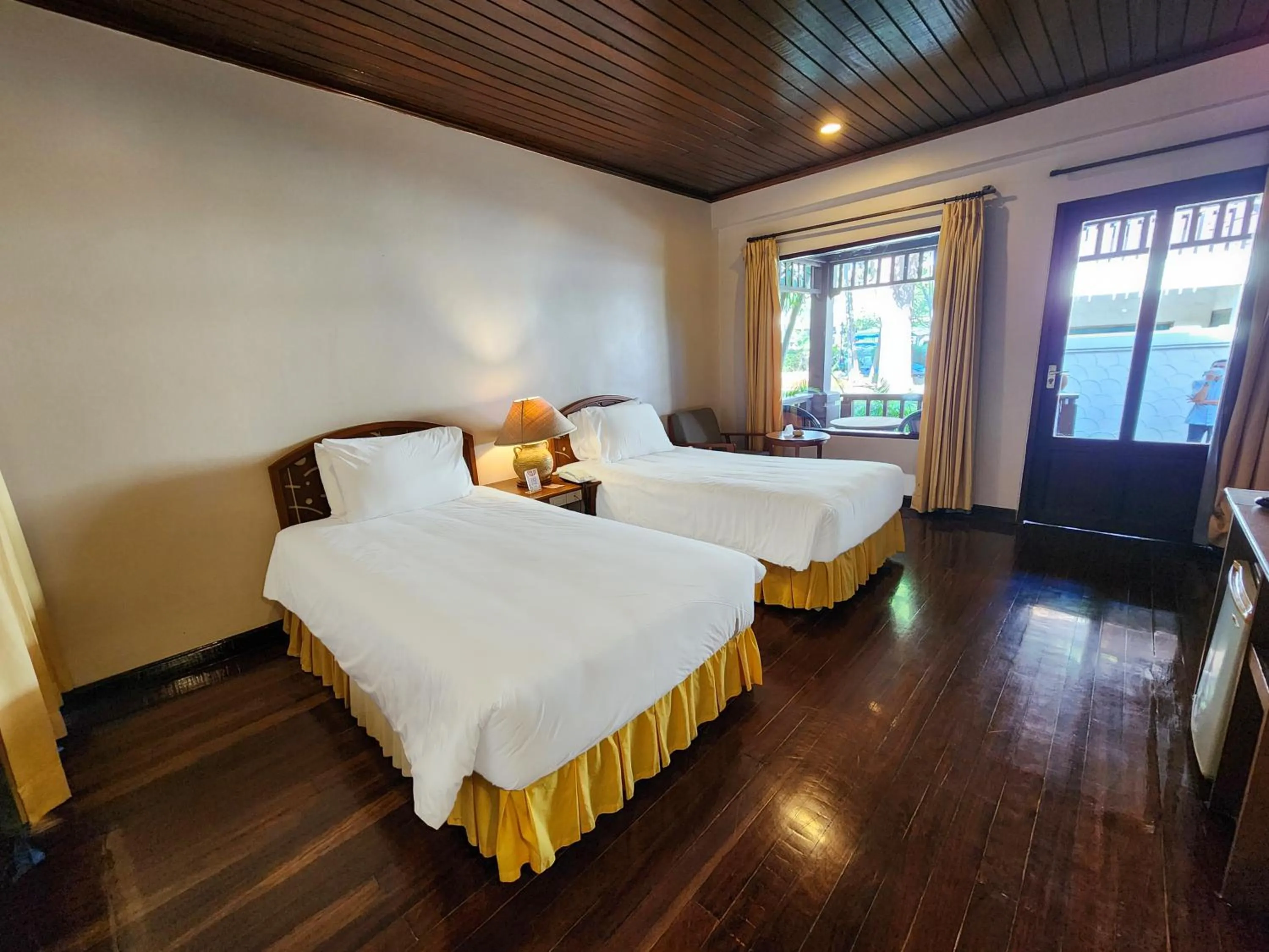 Bed in Garden Sea View Resort