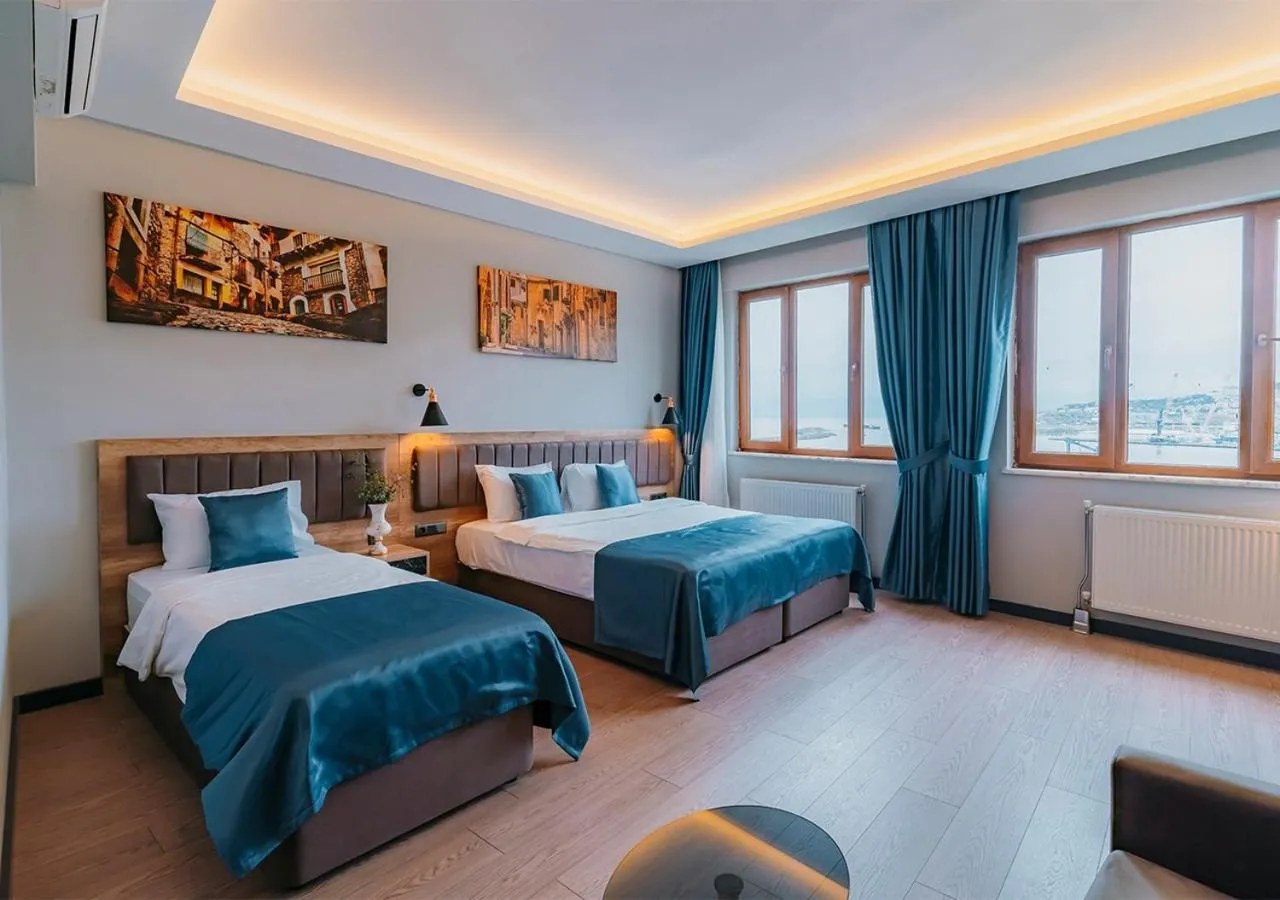 Bed in City Port Hotel Trabzon