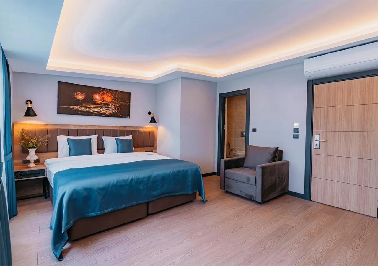 Bed in City Port Hotel Trabzon