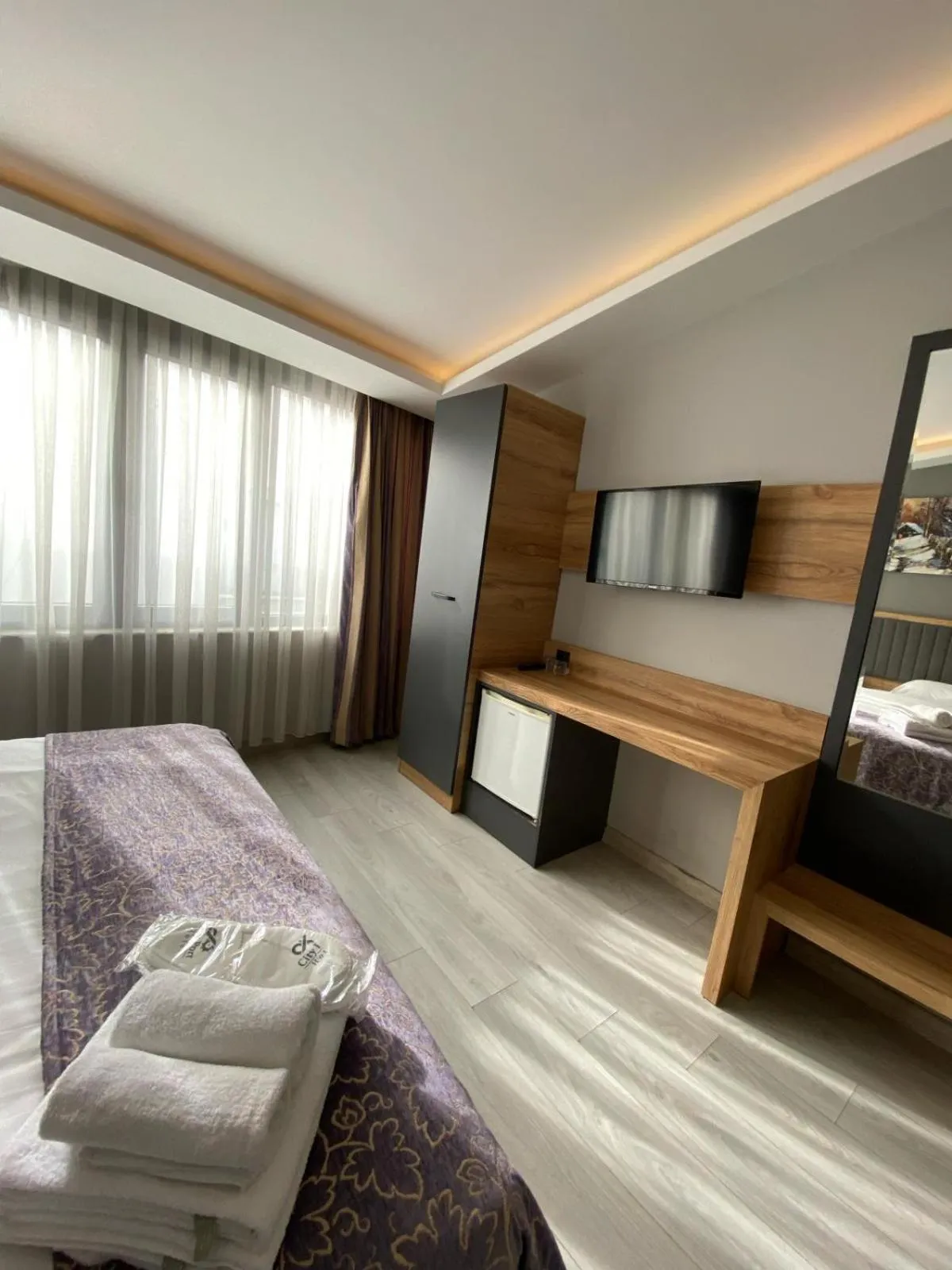 Bed in City Port Hotel Trabzon