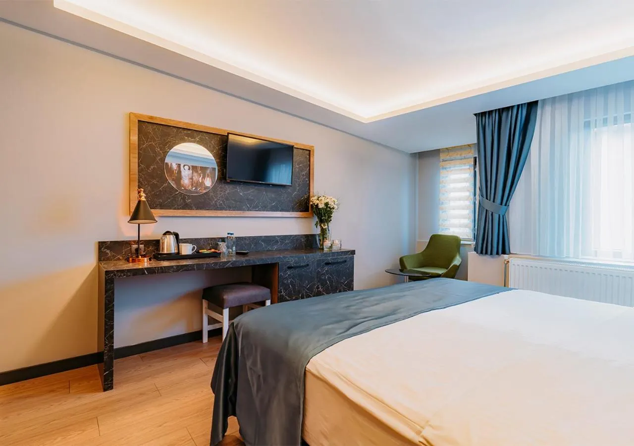 Bedroom, Bed in City Port Hotel Trabzon