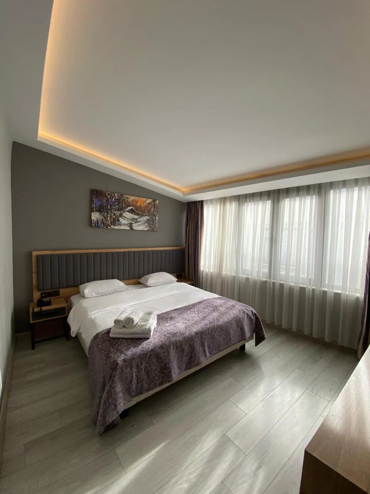 Bed in City Port Hotel Trabzon
