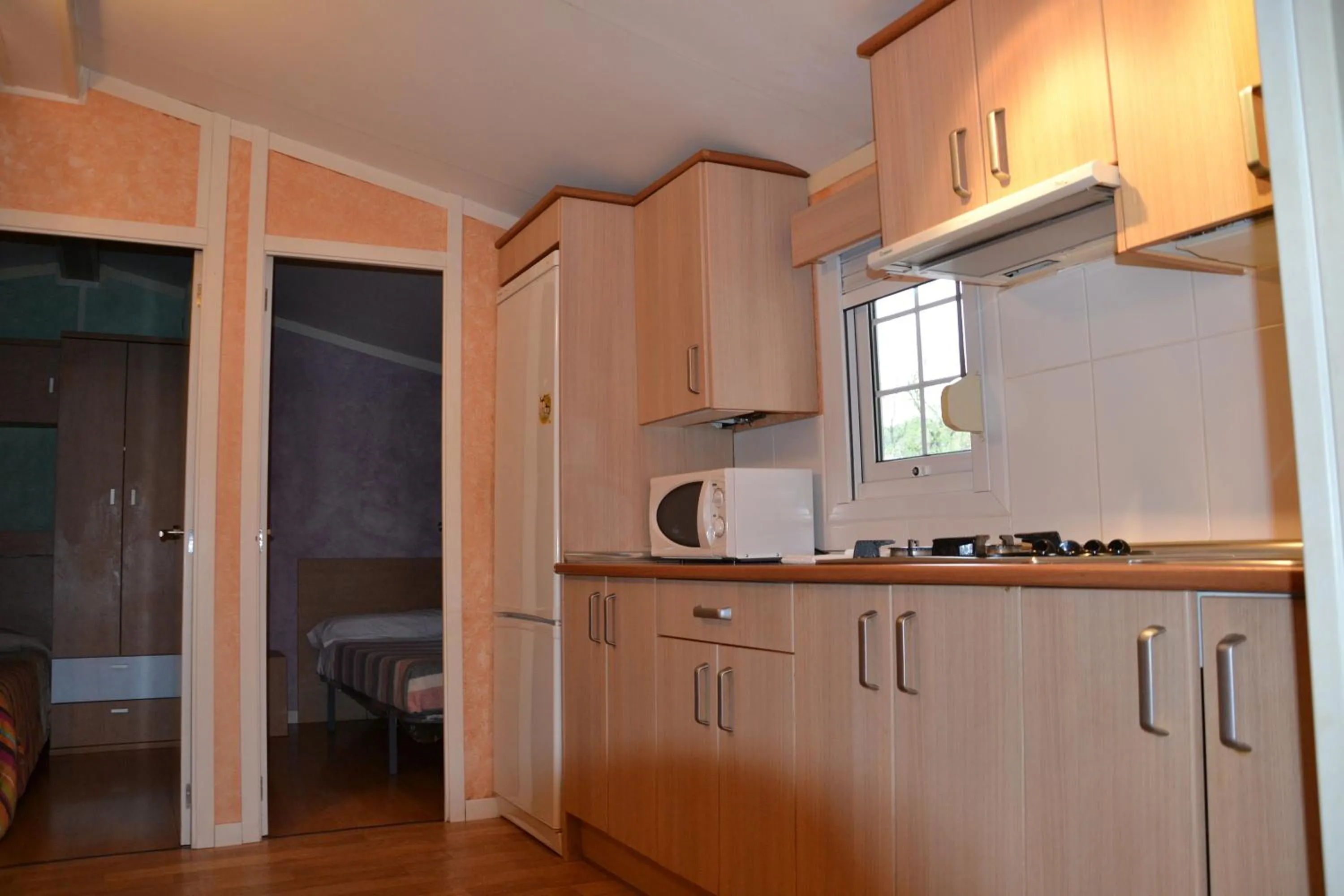 Kitchen or kitchenette in Camping Fuentes Blancas