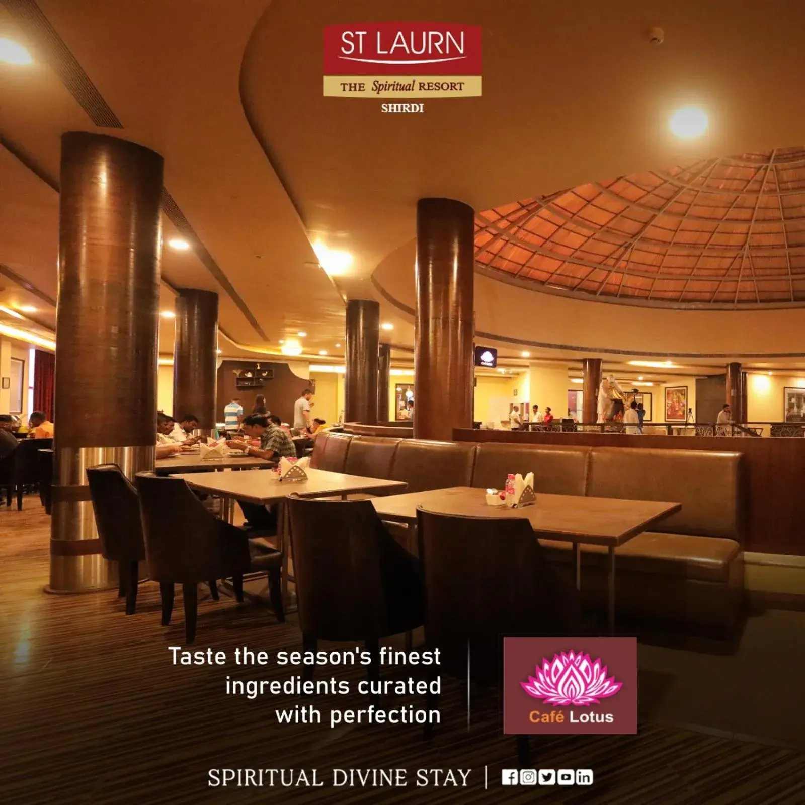 Restaurant/places to eat in St Laurn The Spiritual Resort Restaurant/places to eat in St Laurn The Spiritual Resort