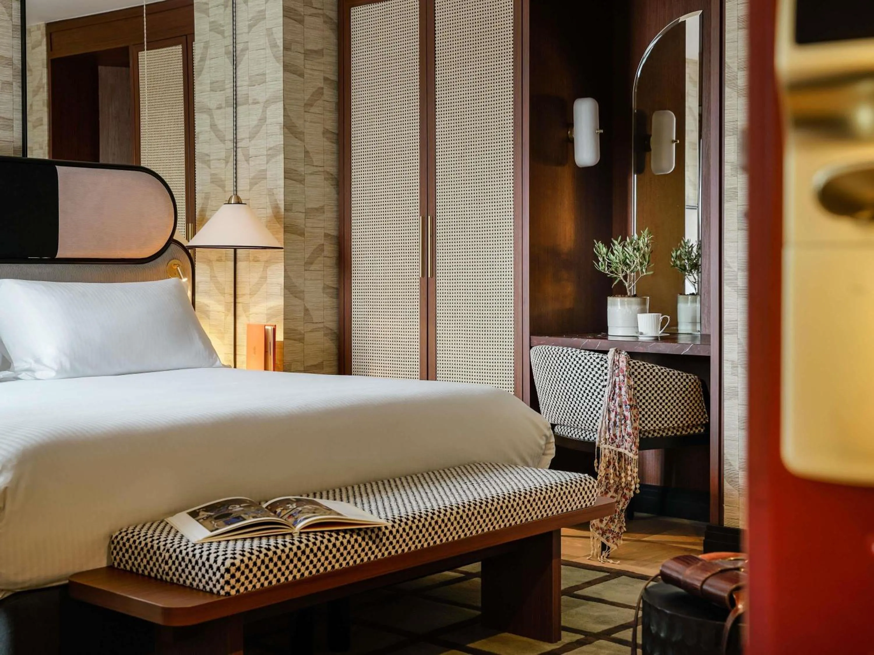 Bedroom, Bed in Hotel Faubourg Galant Paris - Handwritten Collection