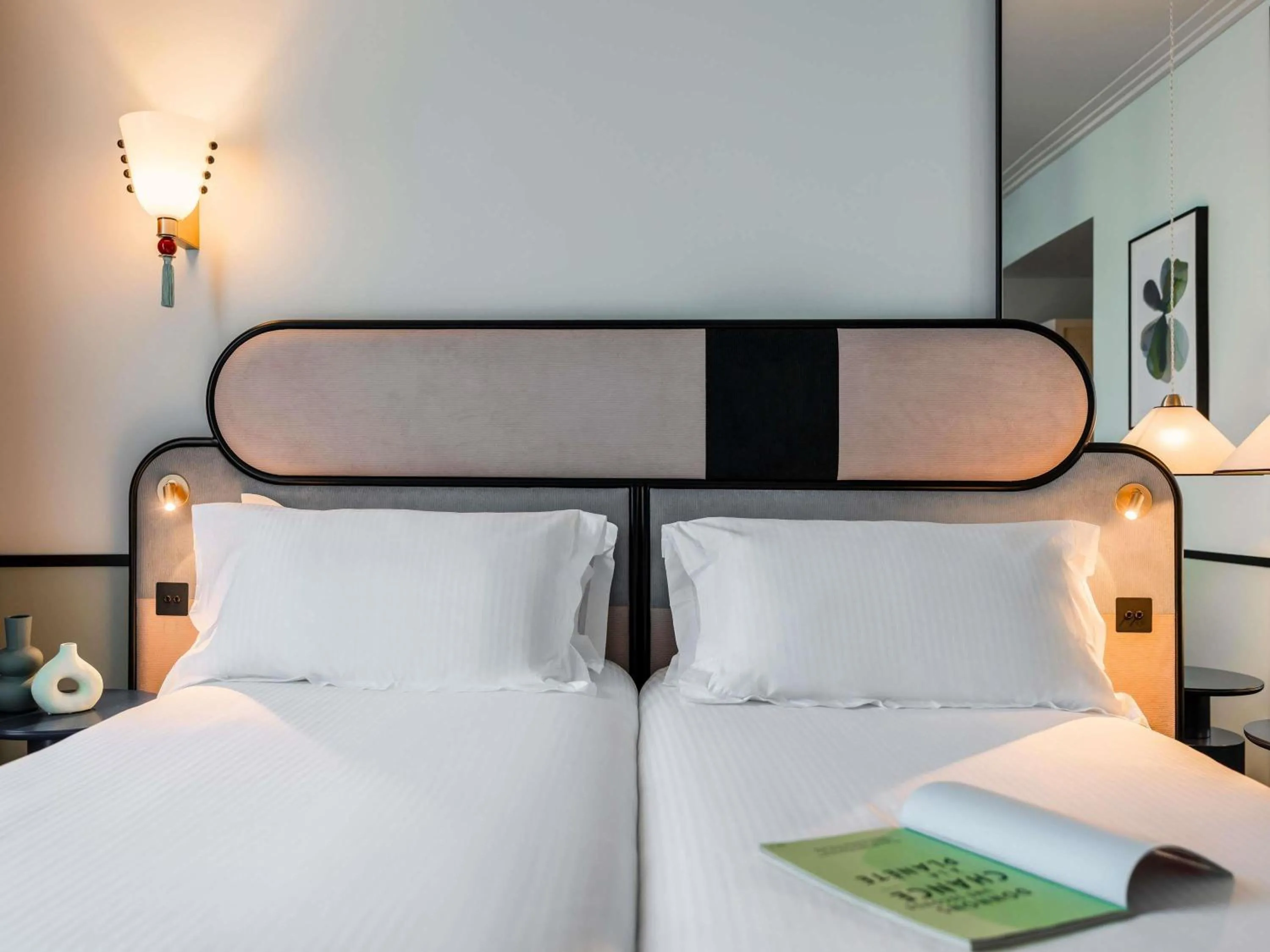 Bedroom, Bed in Hotel Faubourg Galant Paris - Handwritten Collection