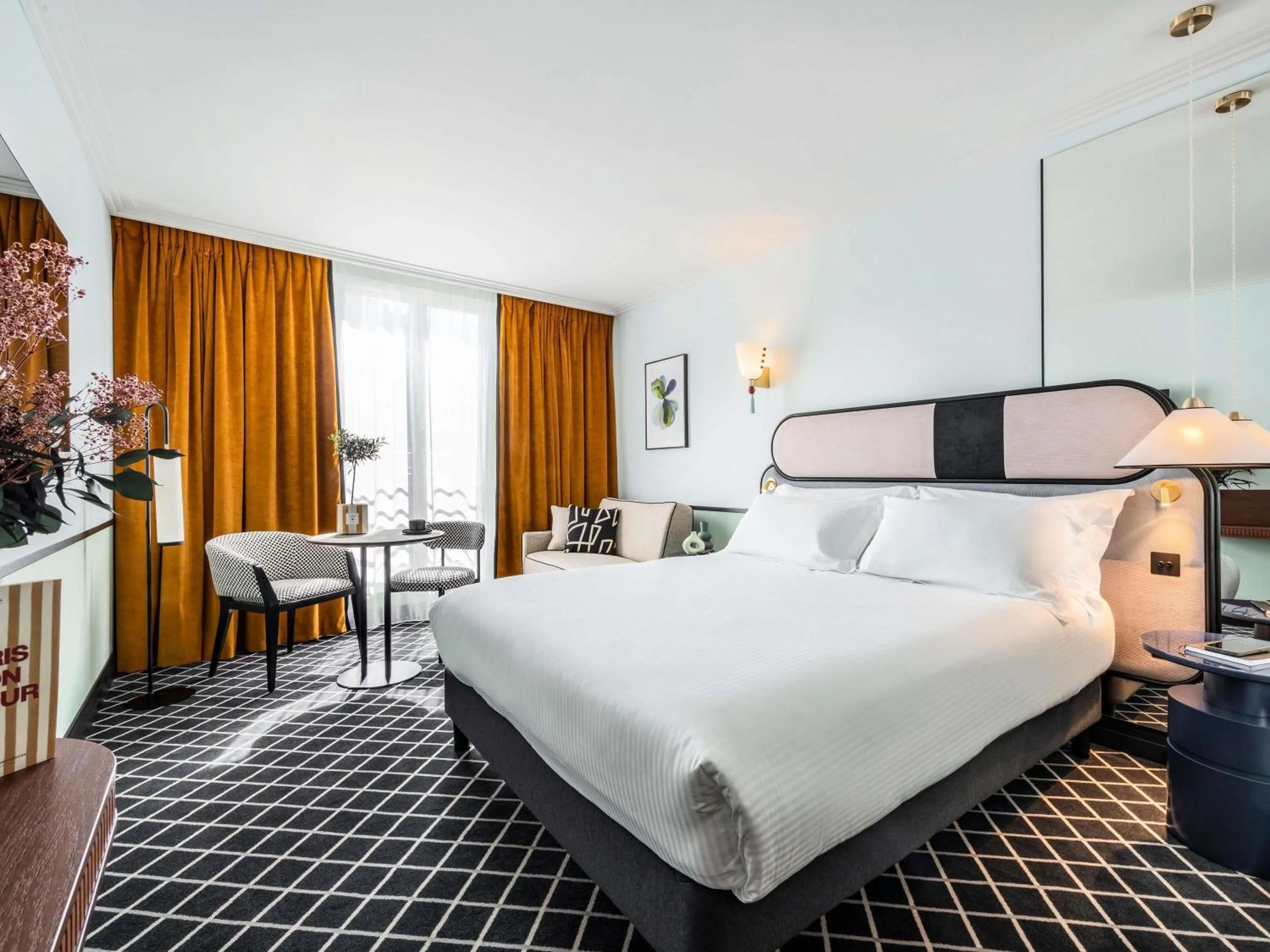 Bedroom, Bed in Hotel Faubourg Galant Paris - Handwritten Collection