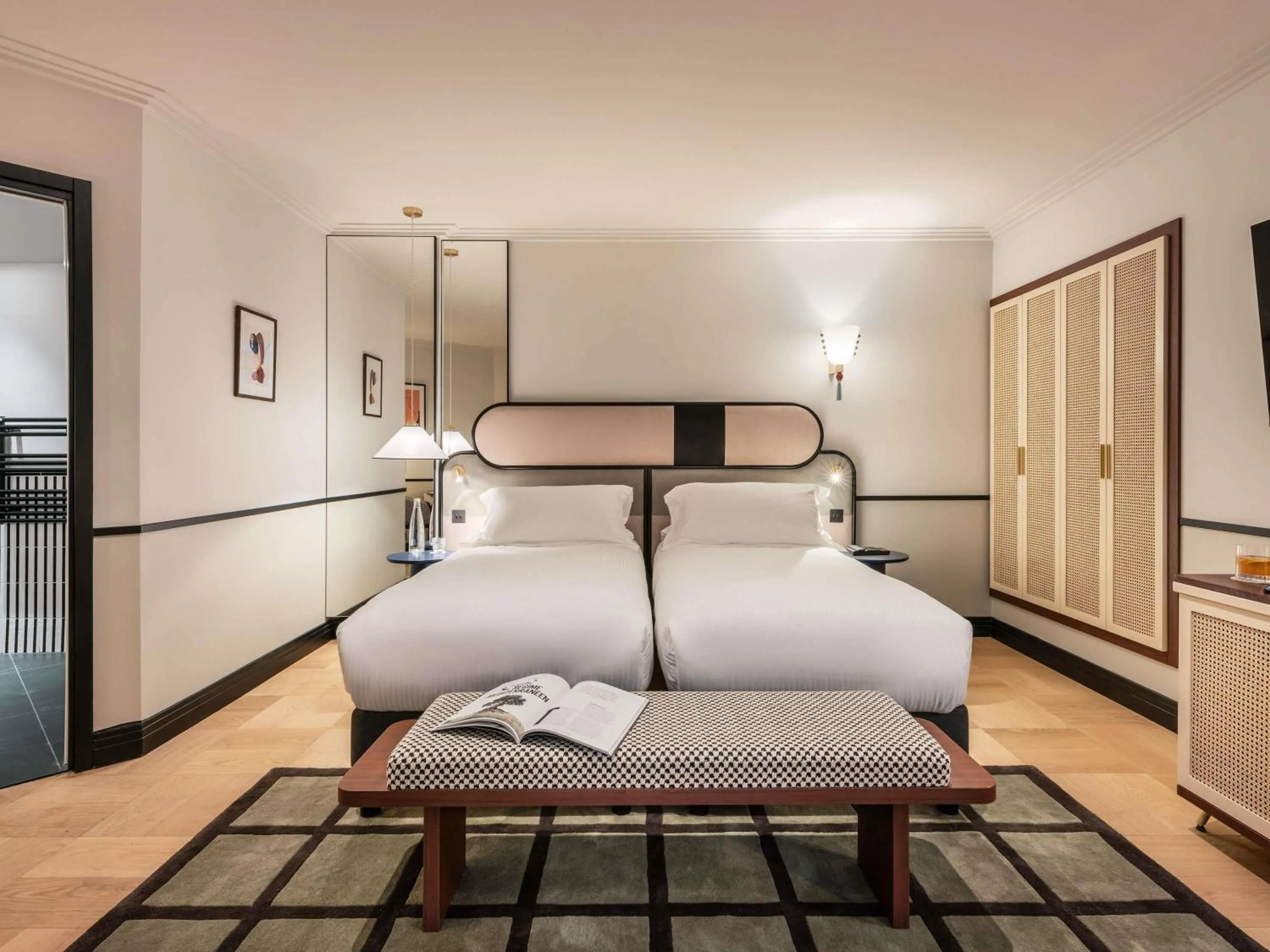 Bedroom, Bed in Hotel Faubourg Galant Paris - Handwritten Collection