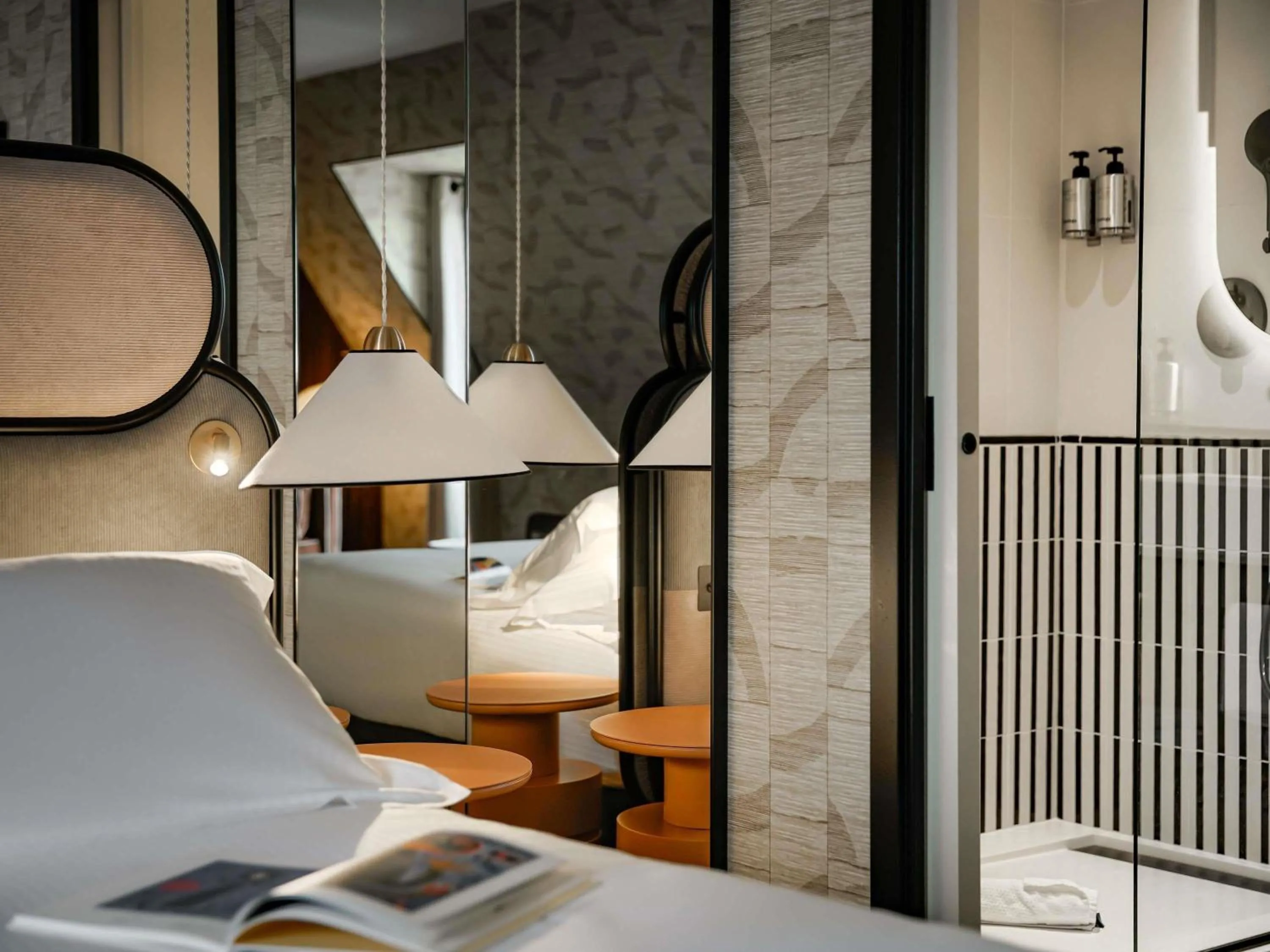 Bedroom, Bed in Hotel Faubourg Galant Paris - Handwritten Collection