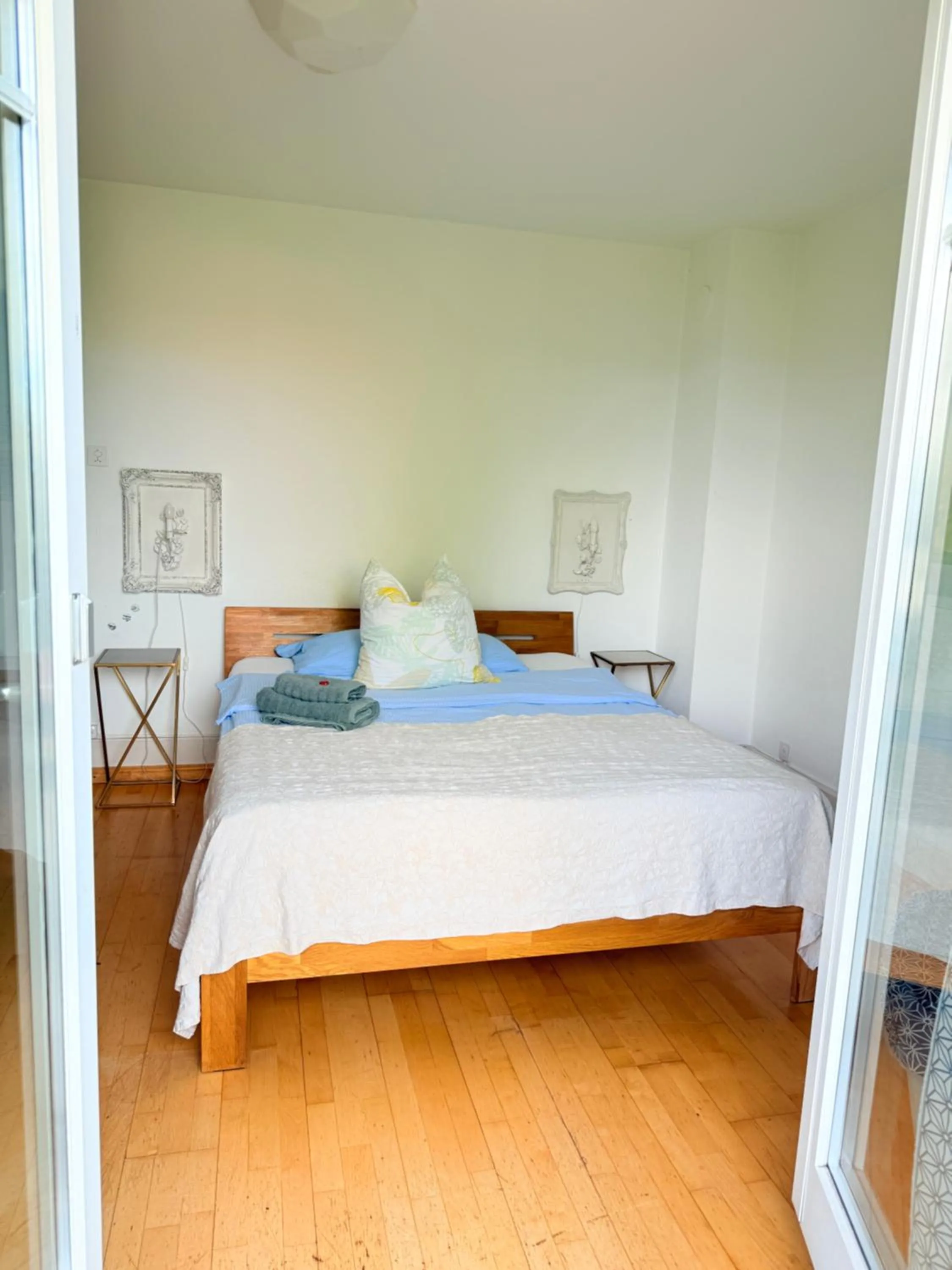 Bed in Gästehaus Sonne