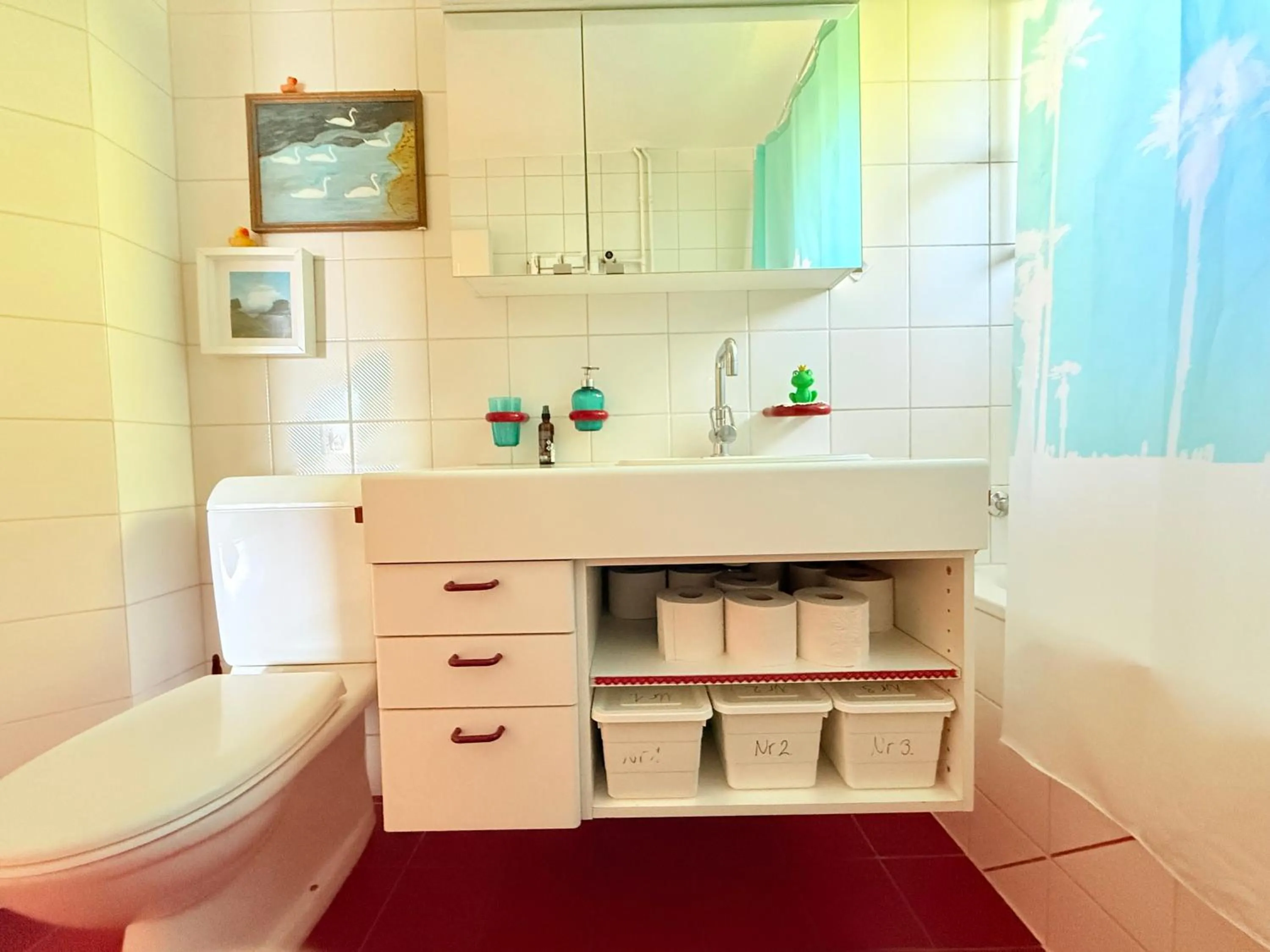 Toilet in Gästehaus Sonne