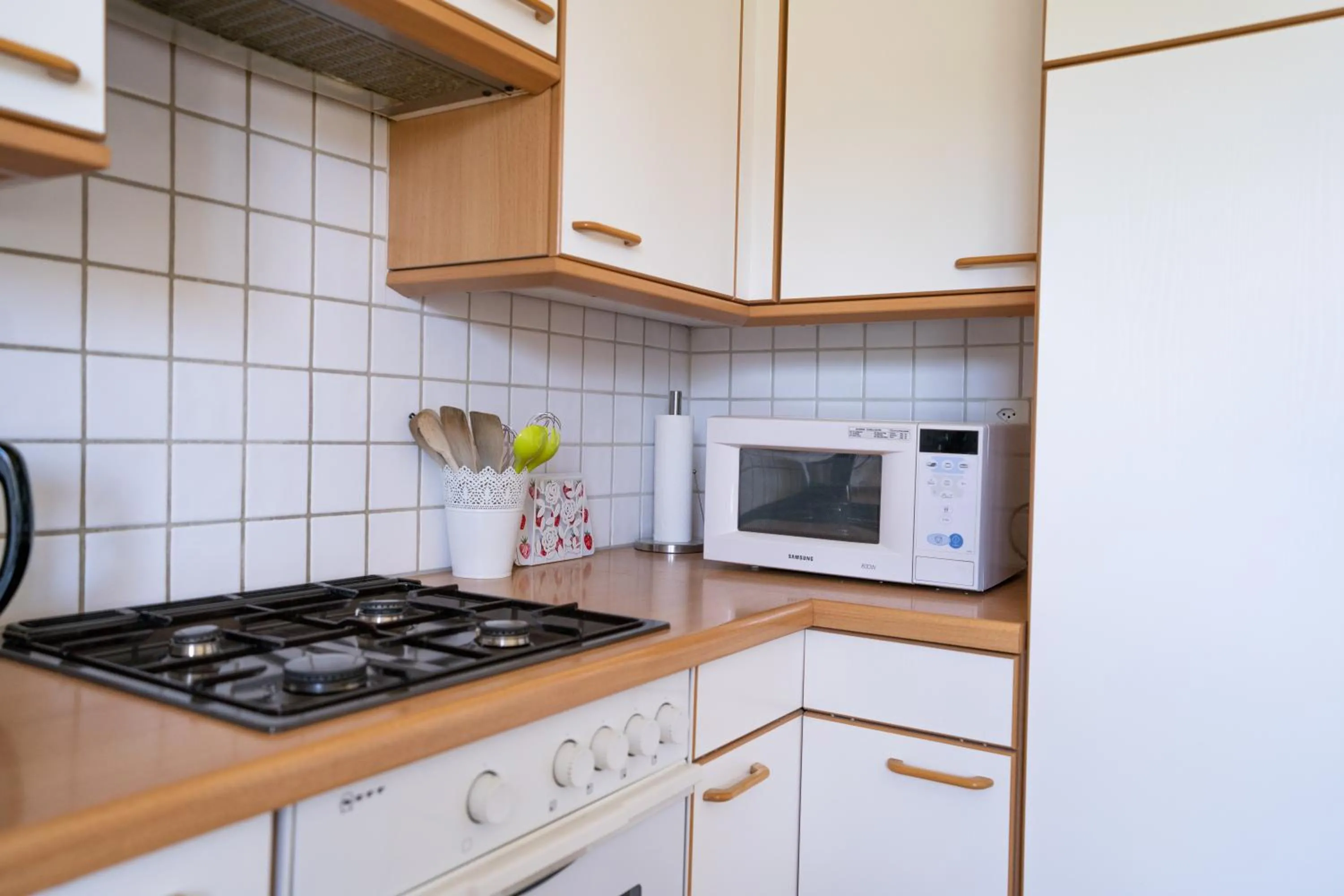 Kitchen or kitchenette in Gästehaus Sonne