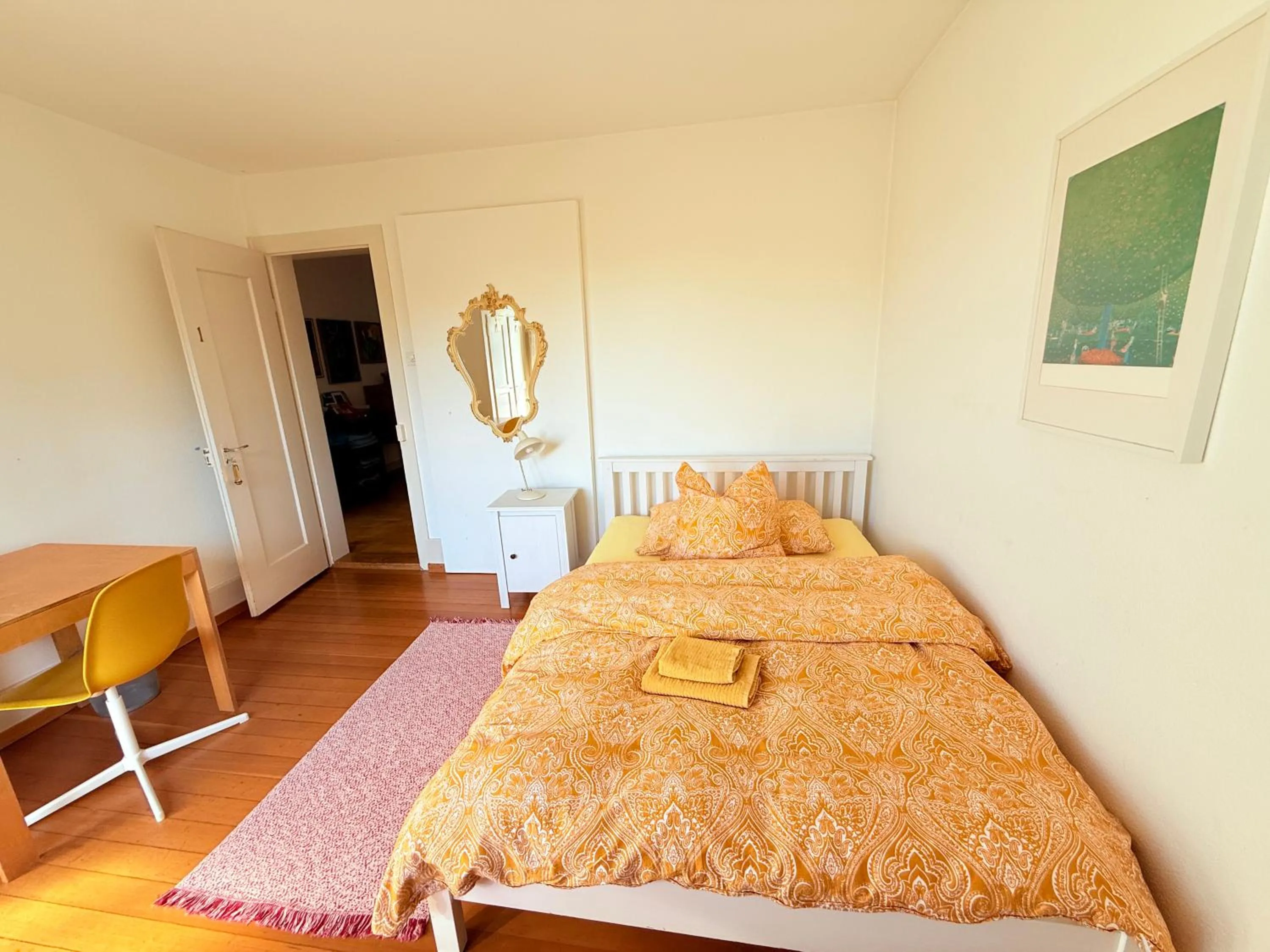 Bed in Gästehaus Sonne