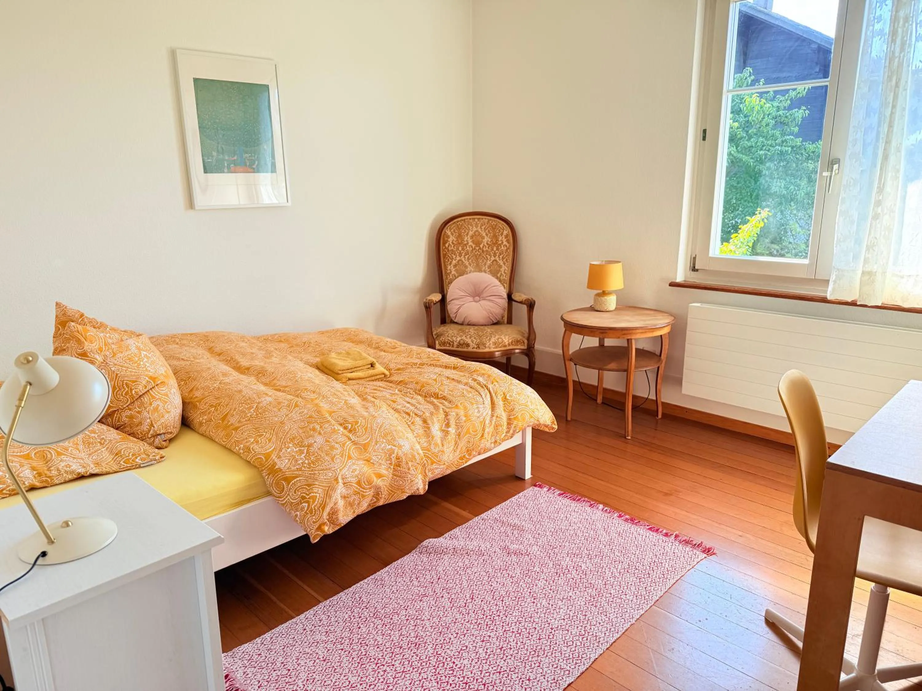 Bed in Gästehaus Sonne