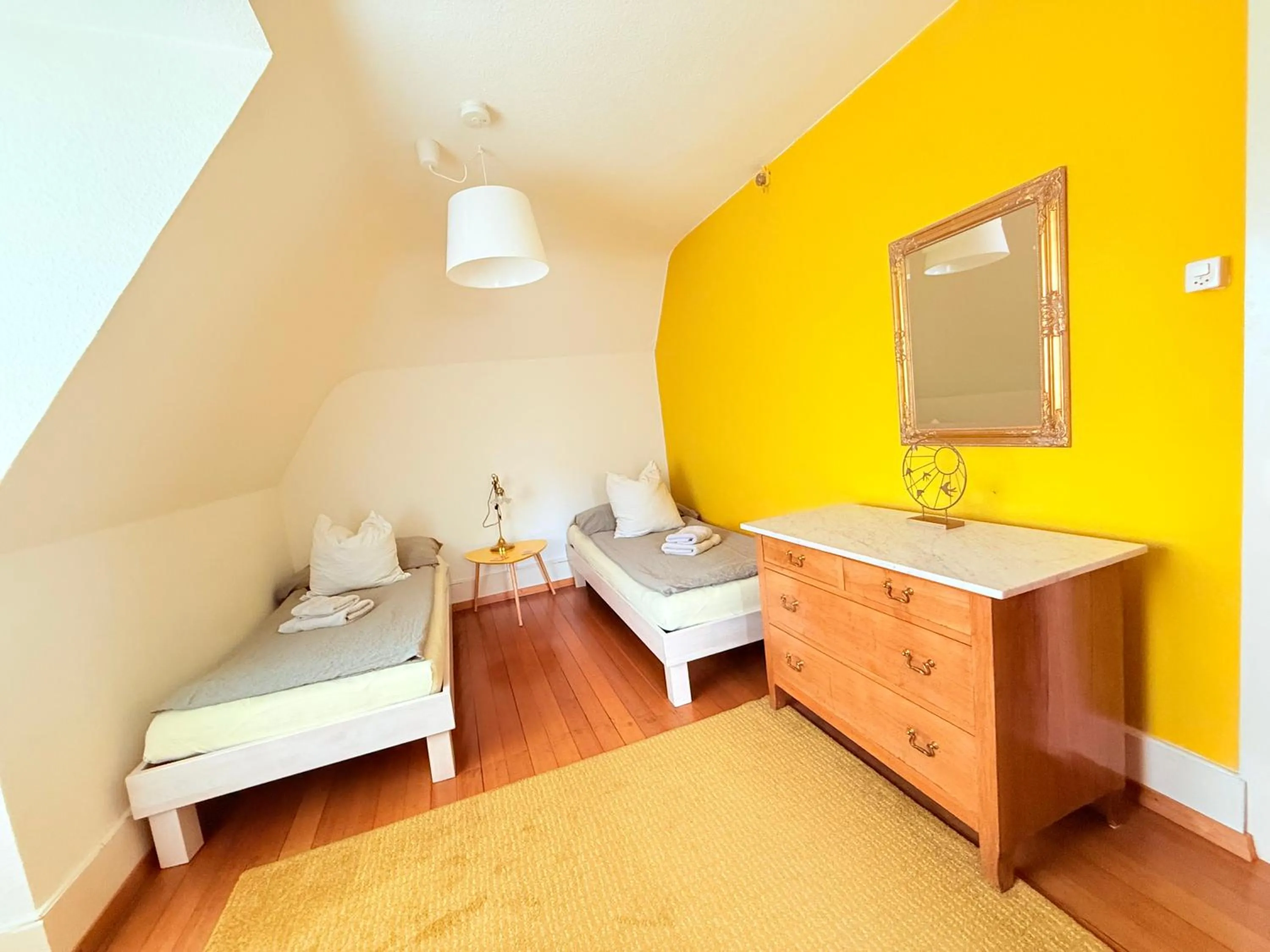 Bed in Gästehaus Sonne