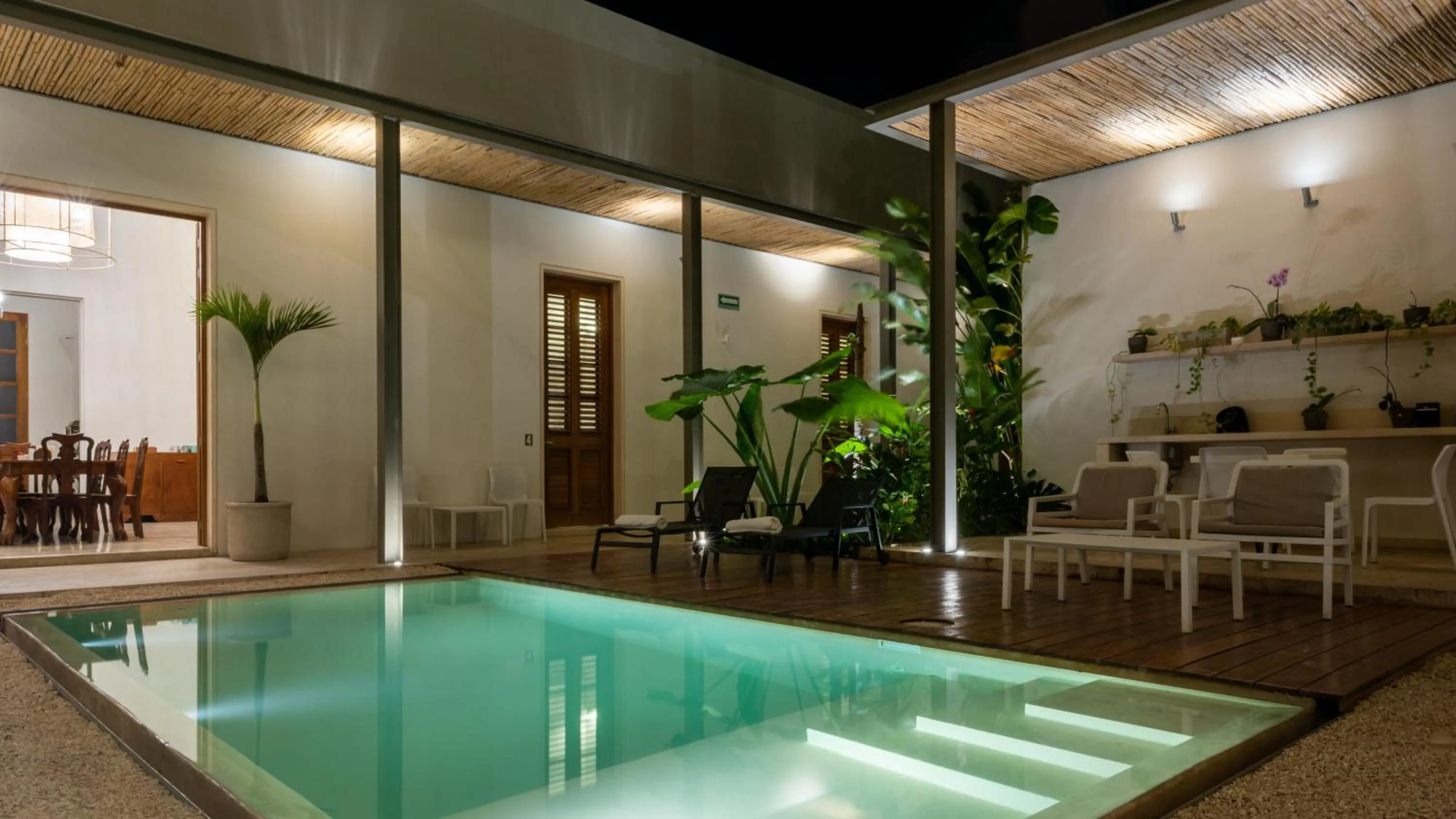 Pool view in Villa Orquídea Boutique Hotel