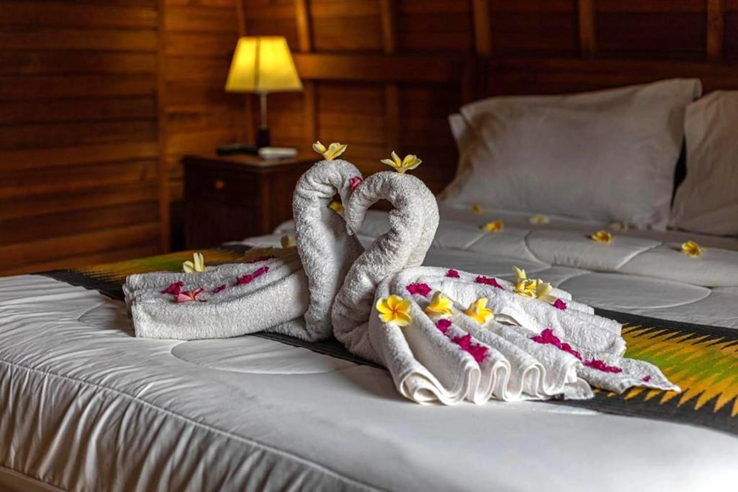 Bed in The Sweet Corn Bungalow