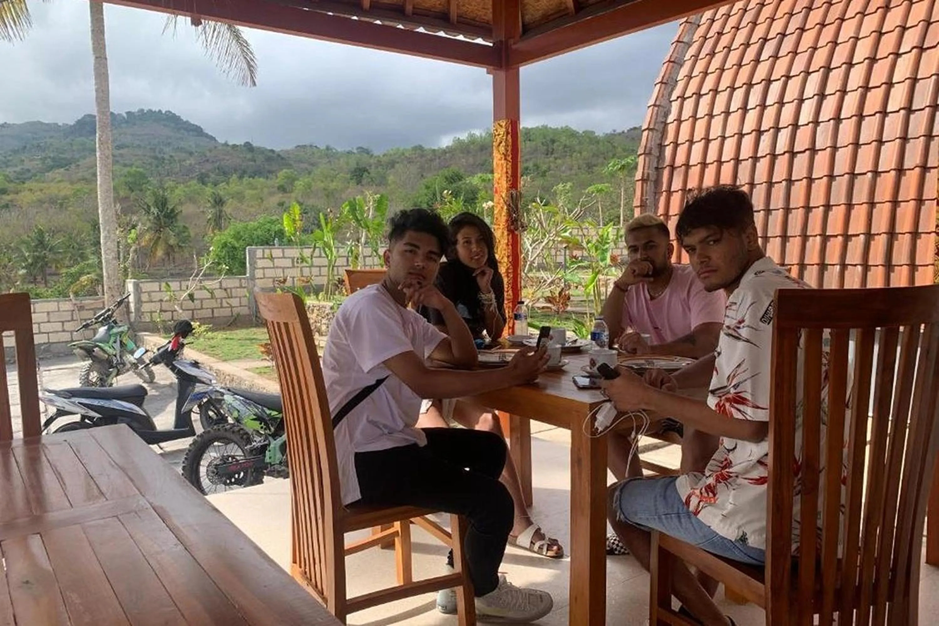 group of guests in The Sweet Corn Bungalow