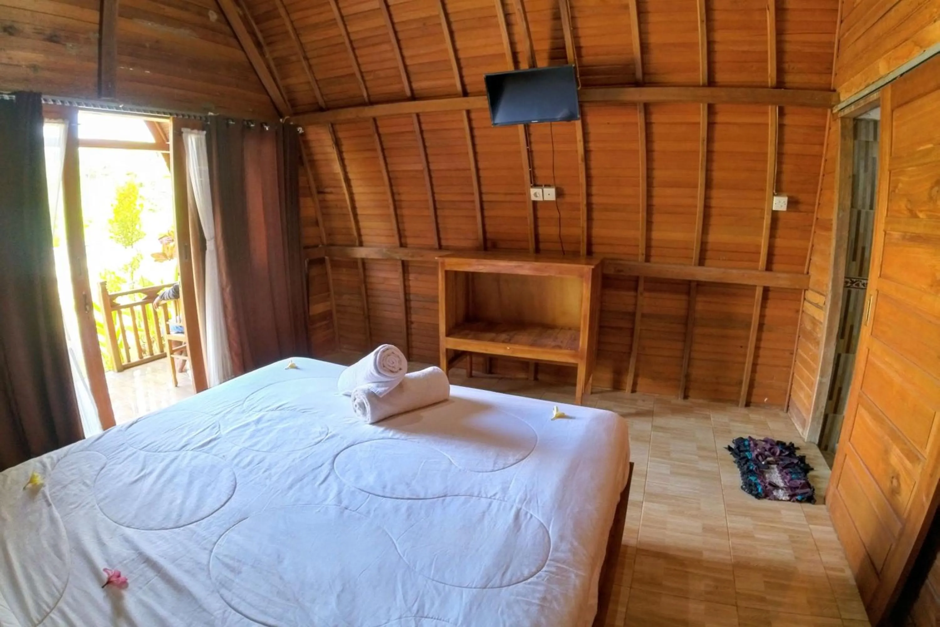 Bed in The Sweet Corn Bungalow