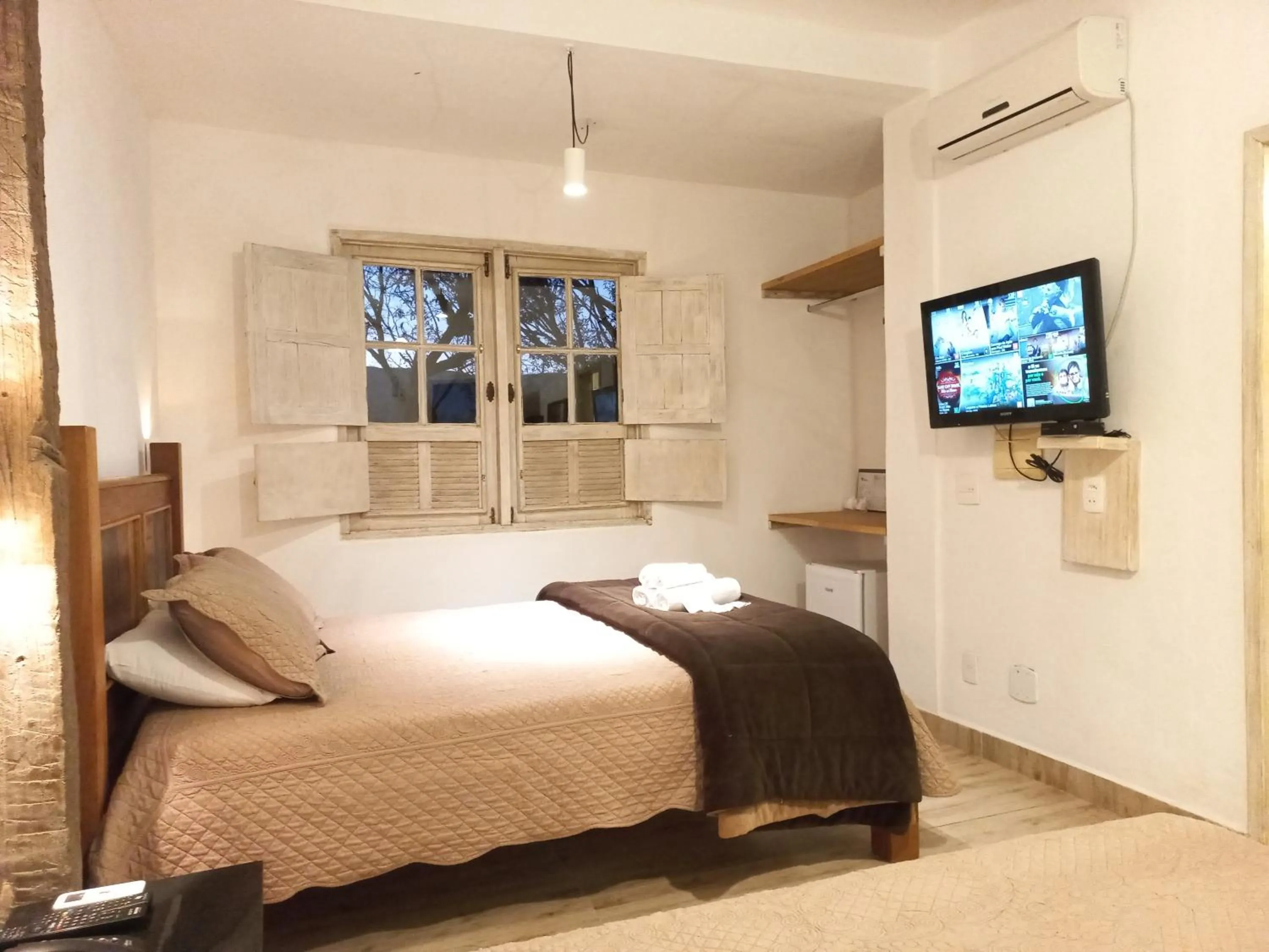 Bed in Pousada Cantares