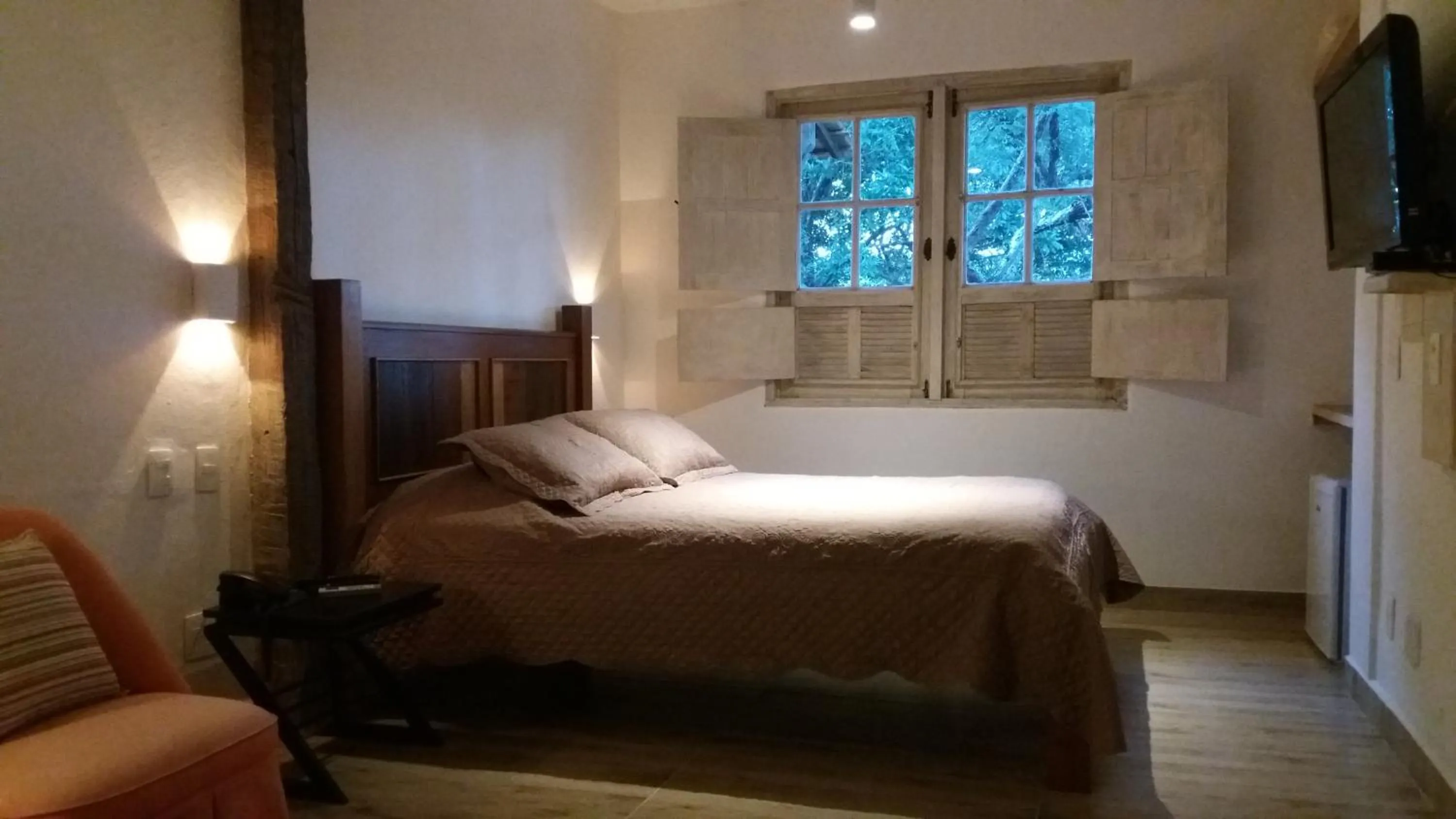 Bed in Pousada Cantares