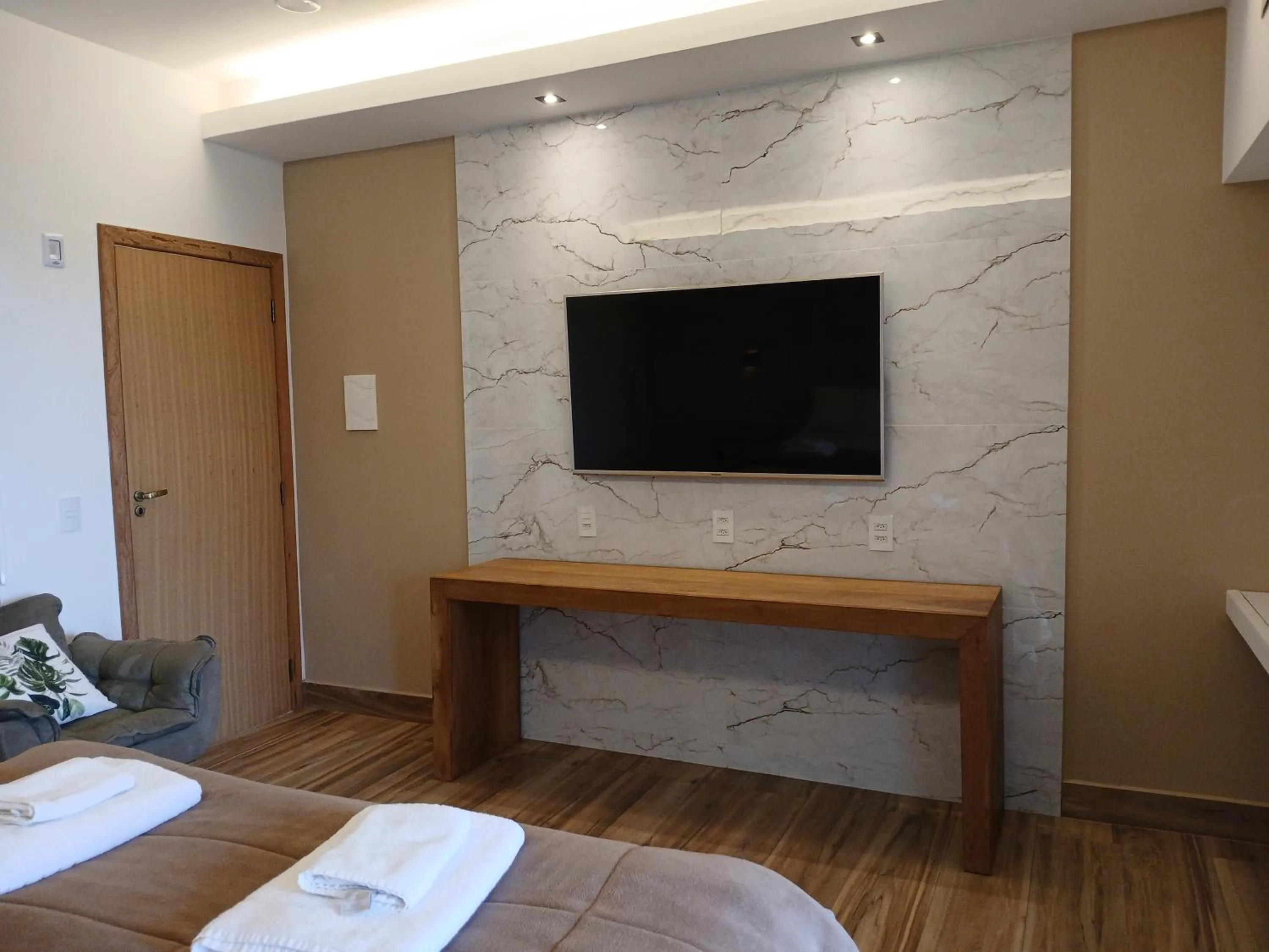 Bed in Pousada Cantares