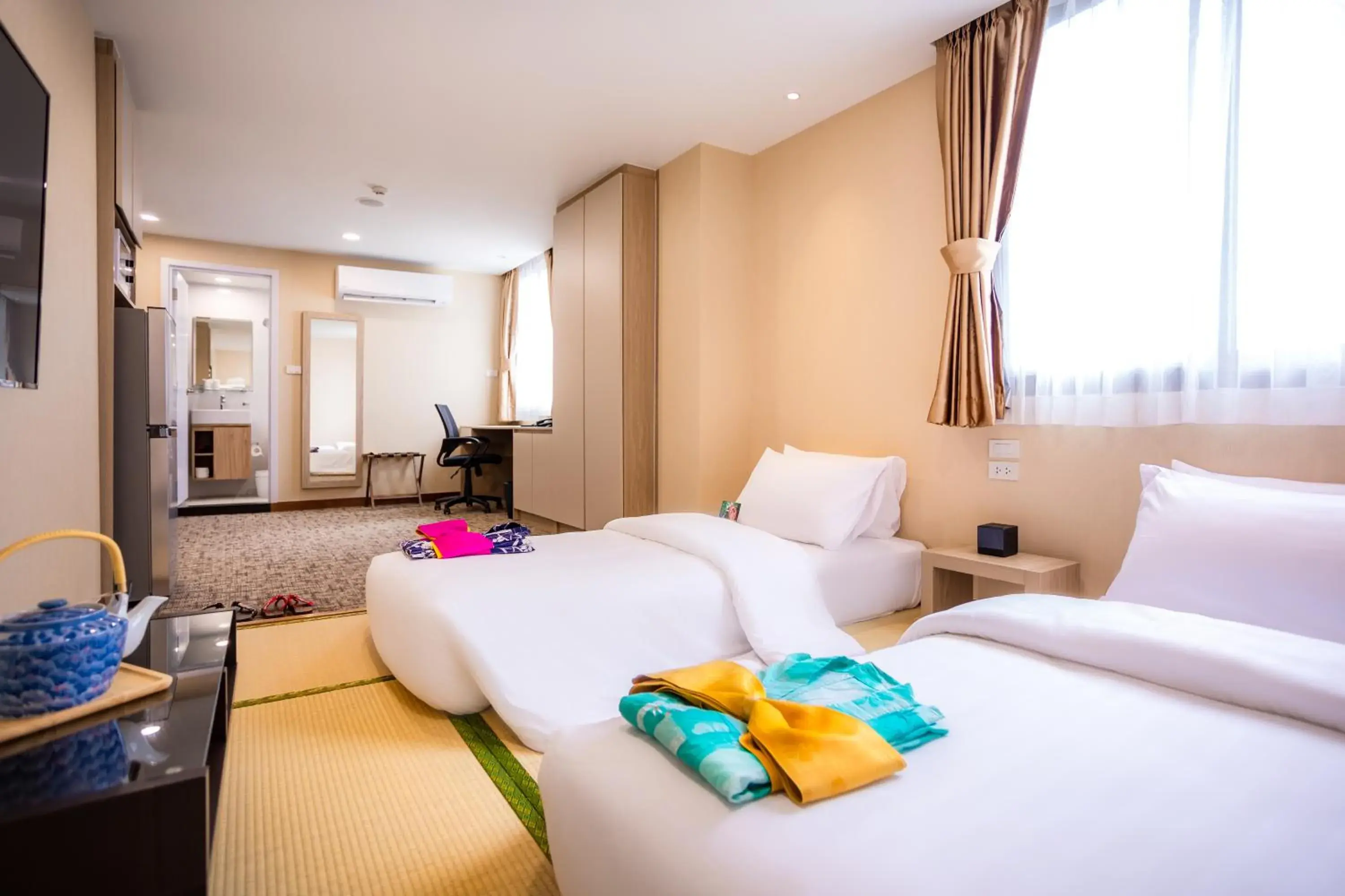 Bed in Hotel Kuretakeso Thailand Sriracha - SHA Extra Plus Bed in Hotel Kuretakeso Thailand Sriracha - SHA Extra Plus