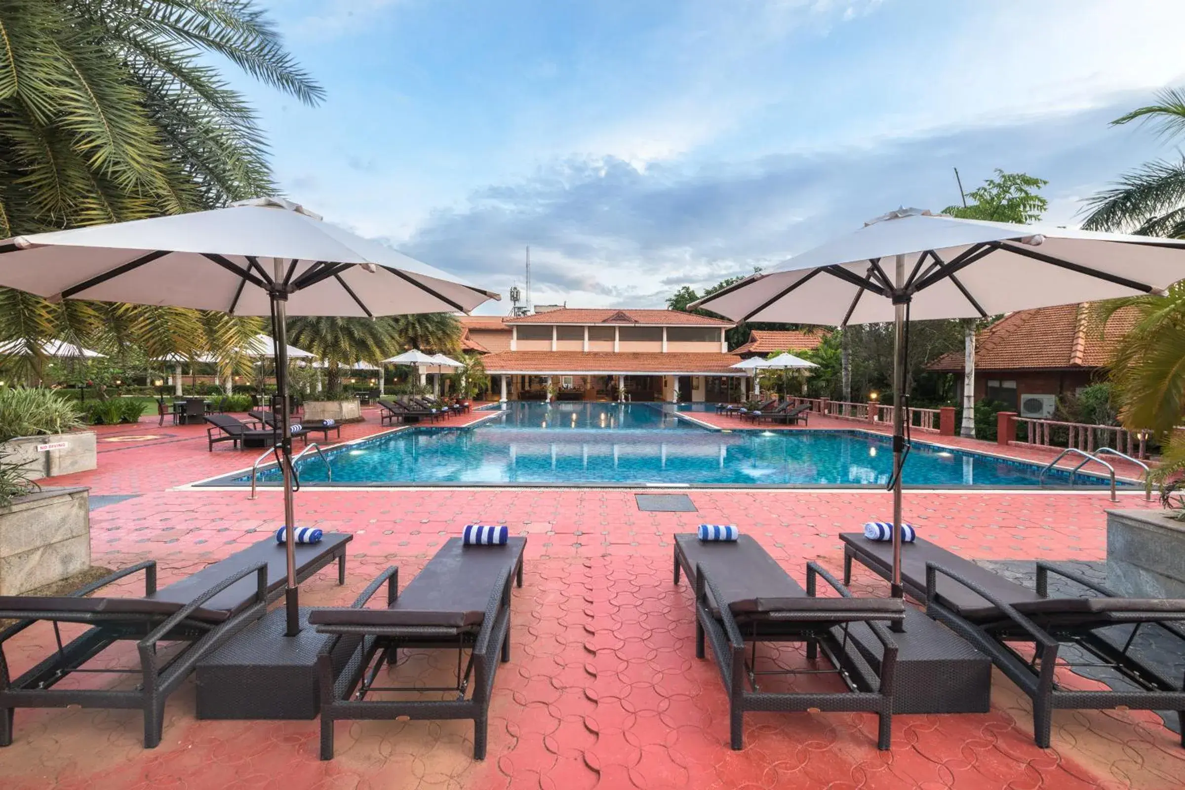 Swimming pool in Club Mahindra Poovar Swimming pool in Club Mahindra Poovar
